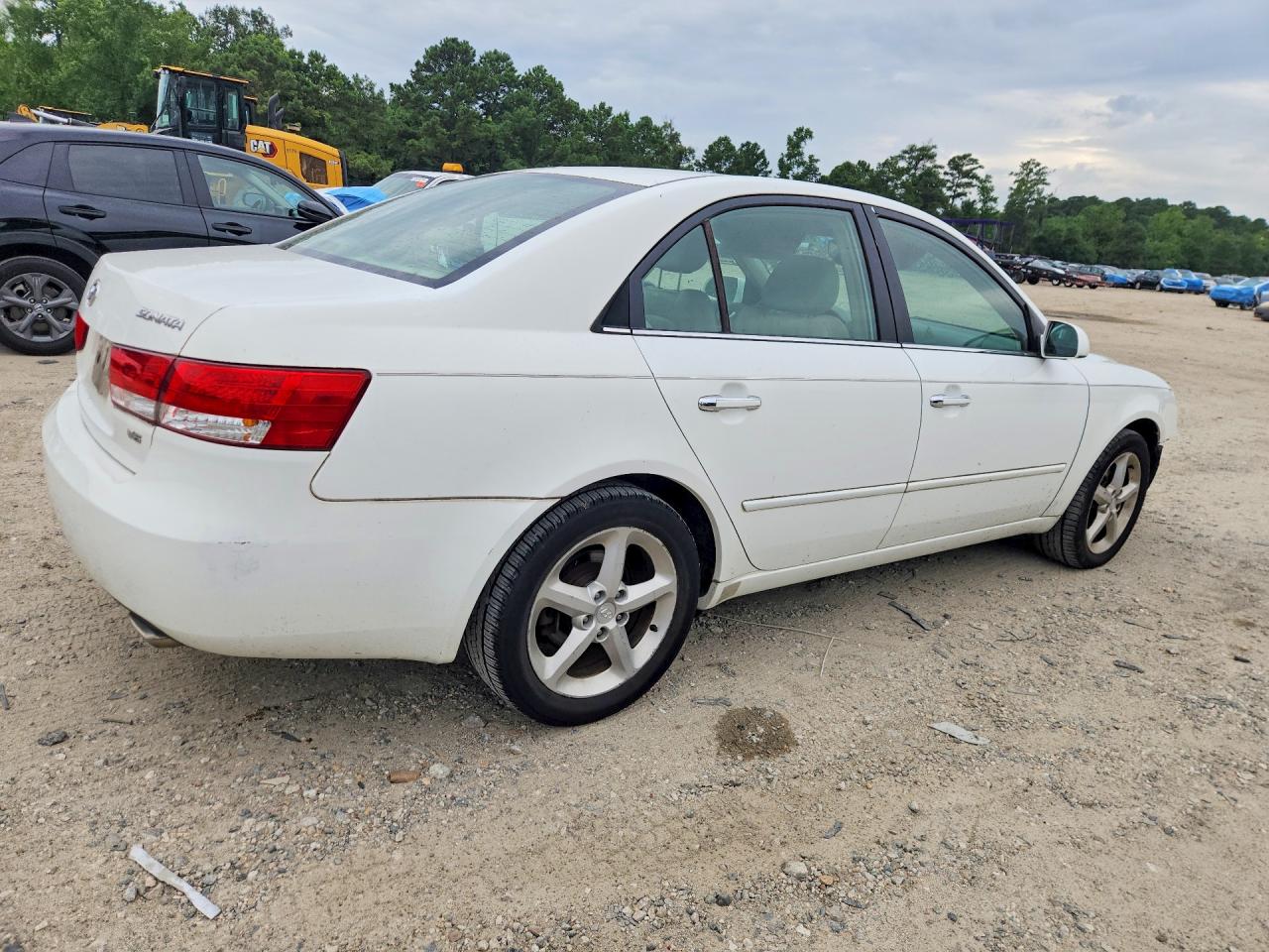 2006 Hyundai Sonata Gls V6 White vin: 5NPEU46F66H105361