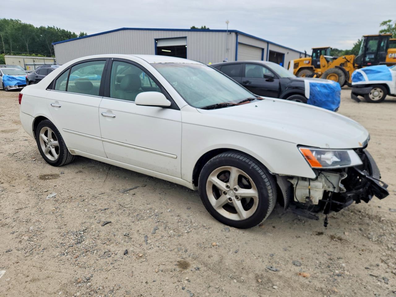 2006 Hyundai Sonata Gls V6 White vin: 5NPEU46F66H105361