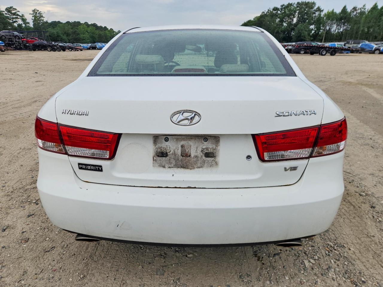 2006 Hyundai Sonata Gls V6 White vin: 5NPEU46F66H105361