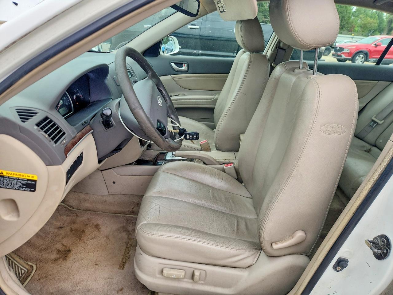 2006 Hyundai Sonata Gls V6 White vin: 5NPEU46F66H105361