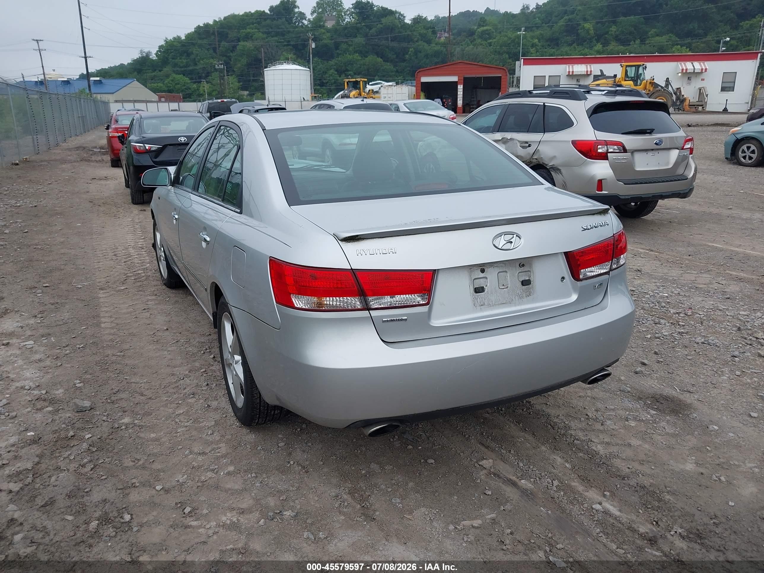 2007 Hyundai Sonata Limited/limited W/xm/se/se W/xm Silver vin: 5NPEU46F67H233214