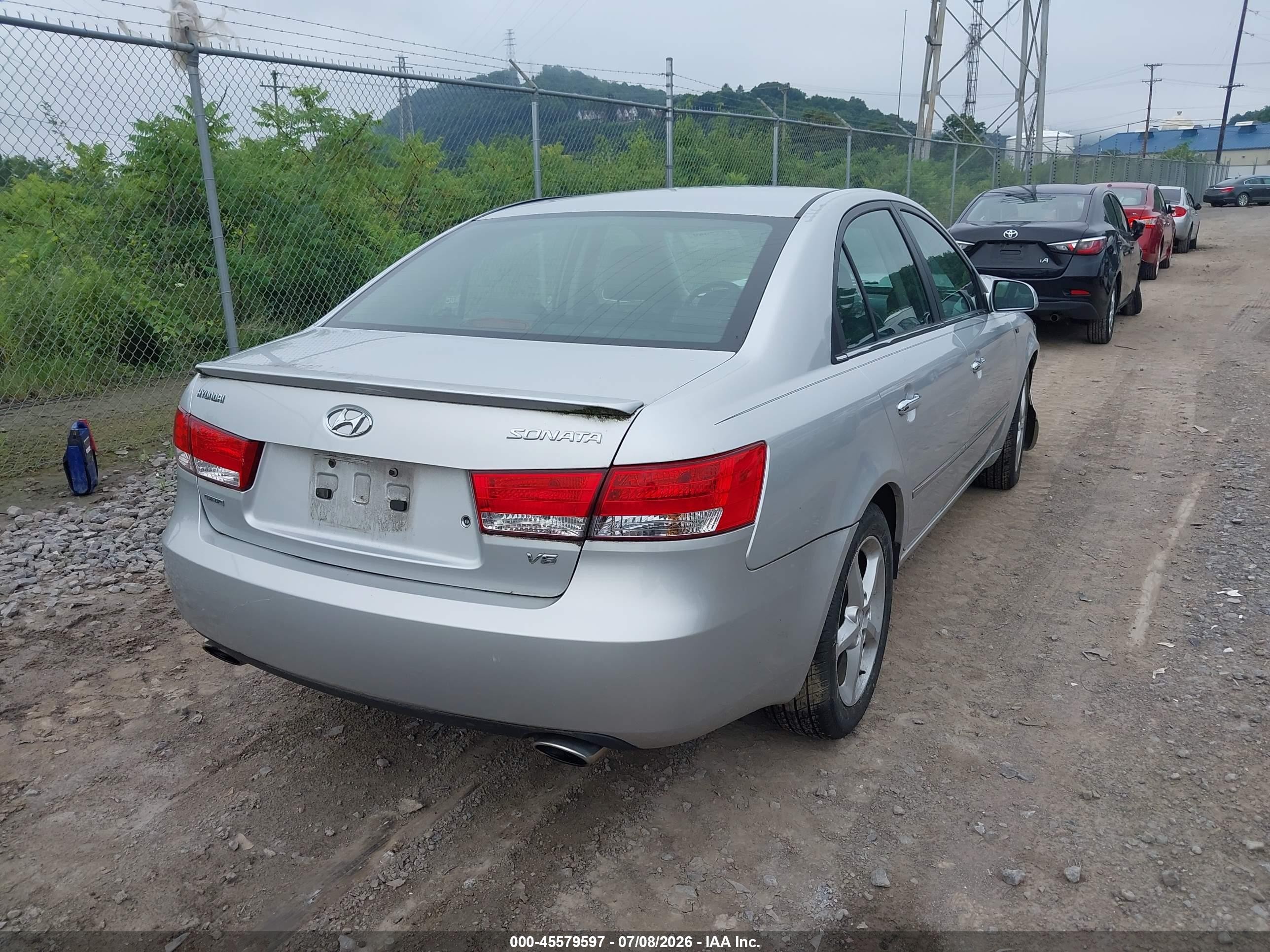 2007 Hyundai Sonata Limited/limited W/xm/se/se W/xm Silver vin: 5NPEU46F67H233214
