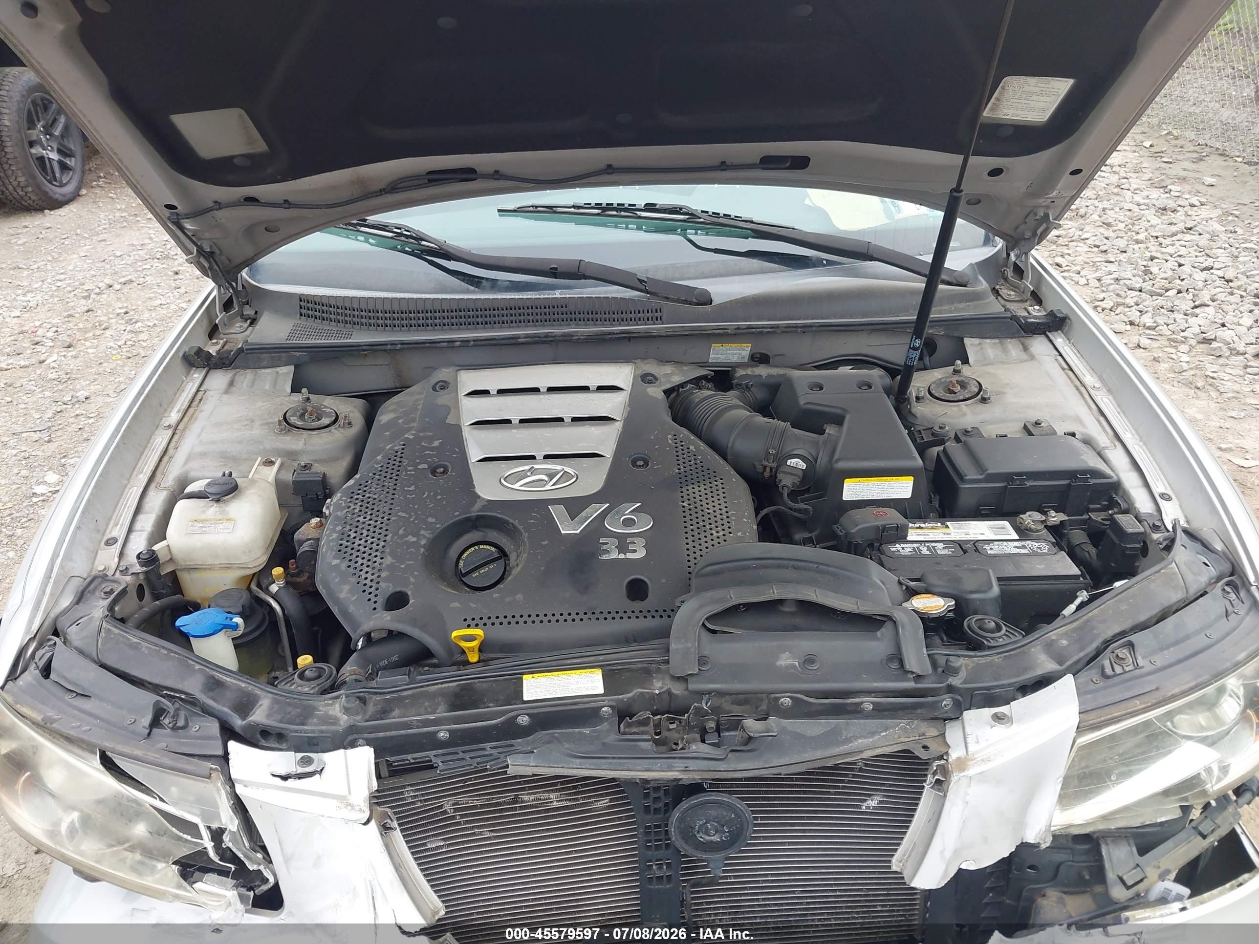 2007 Hyundai Sonata Limited/limited W/xm/se/se W/xm Silver vin: 5NPEU46F67H233214
