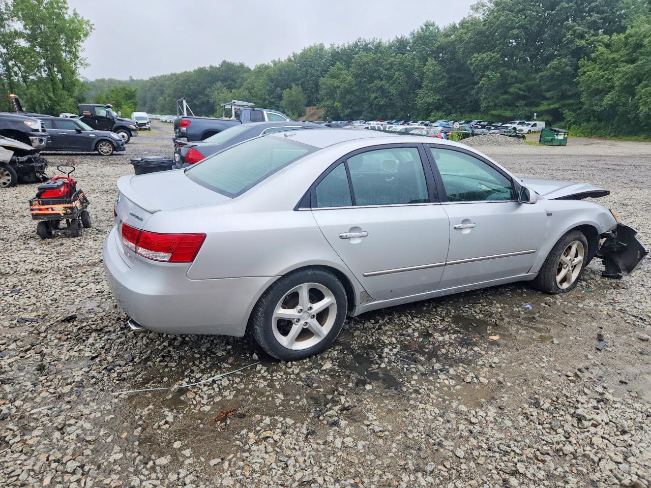2007 Hyundai Sonata Se Gray vin: 5NPEU46F67H267640