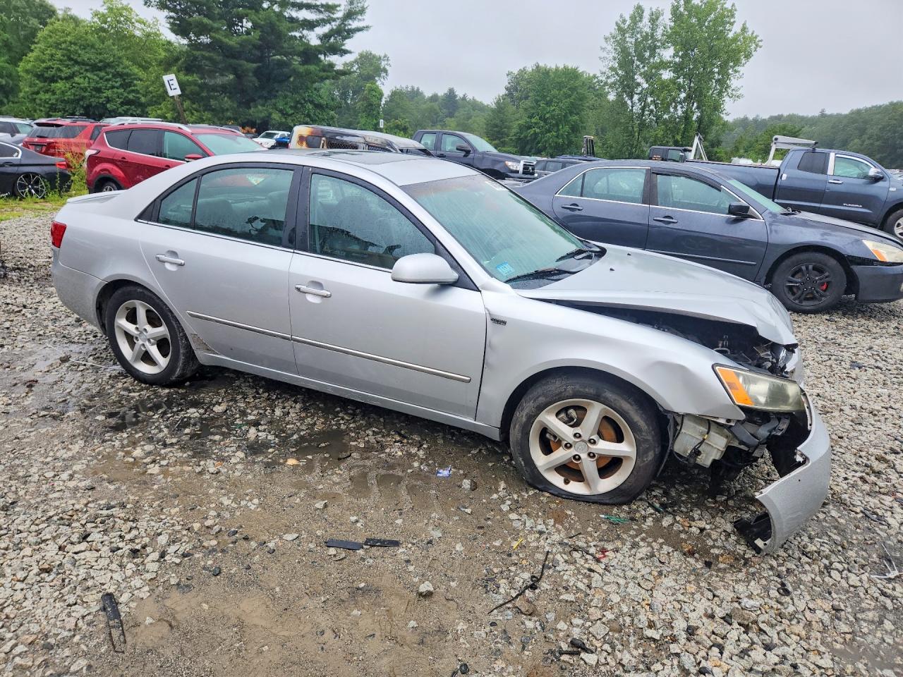 2007 Hyundai Sonata Se Gray vin: 5NPEU46F67H267640
