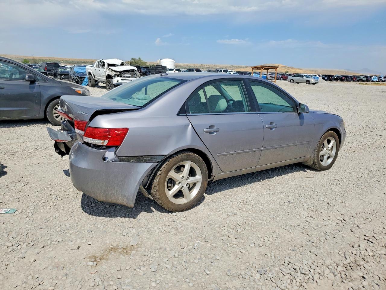 2007 Hyundai Sonata Se Gray vin: 5NPEU46F67H289301