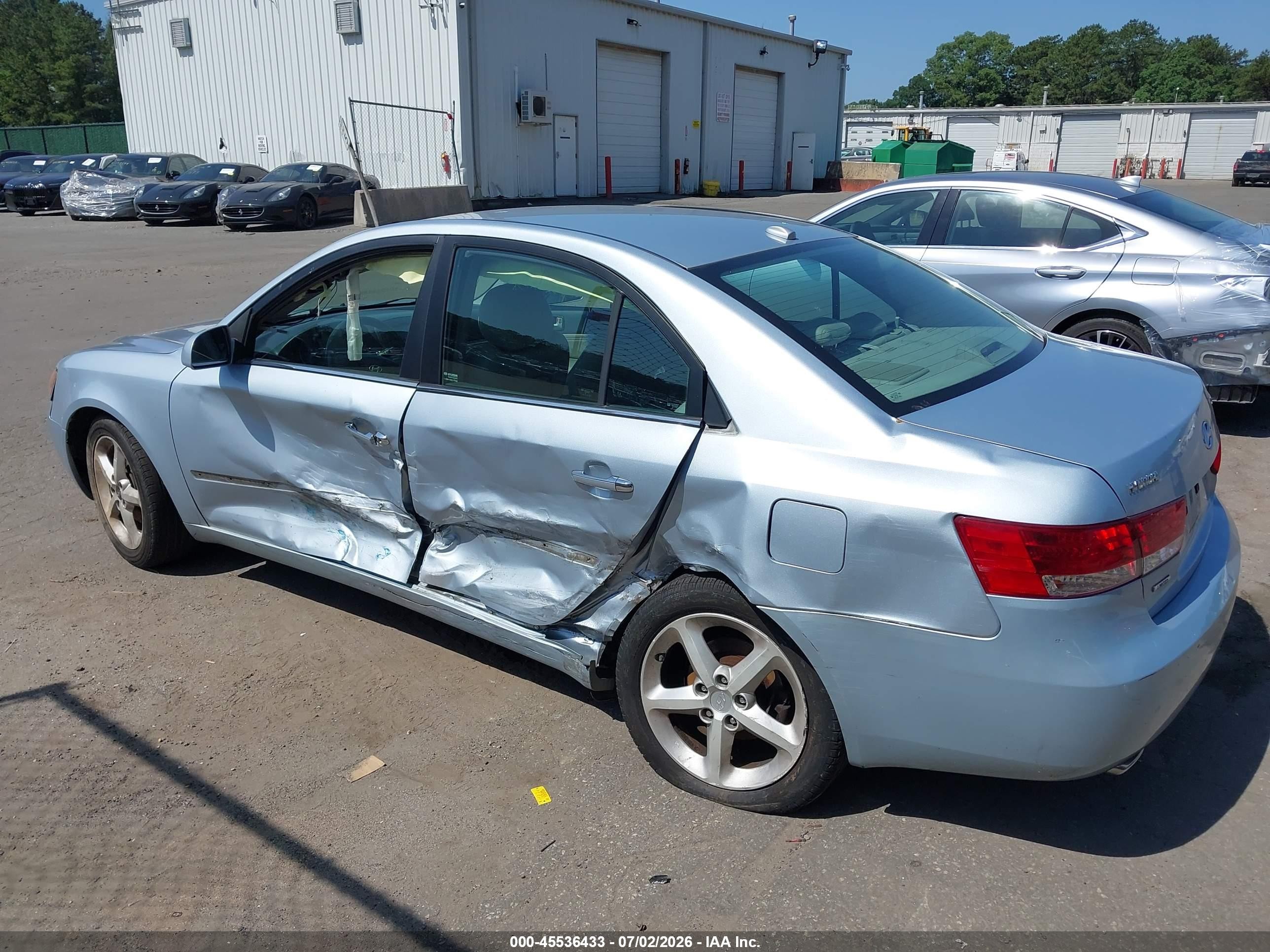 2008 Hyundai Sonata Limited V6/se V6 Silver vin: 5NPEU46F68H303411
