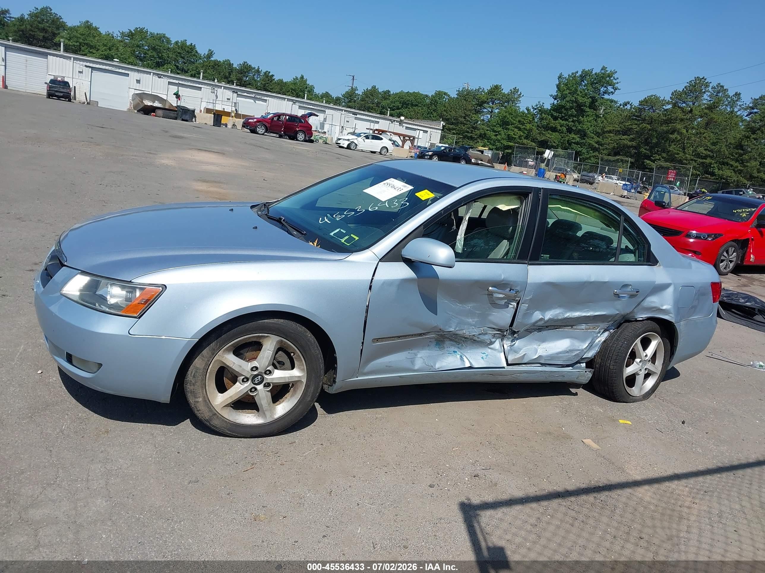 2008 Hyundai Sonata Limited V6/se V6 Silver vin: 5NPEU46F68H303411