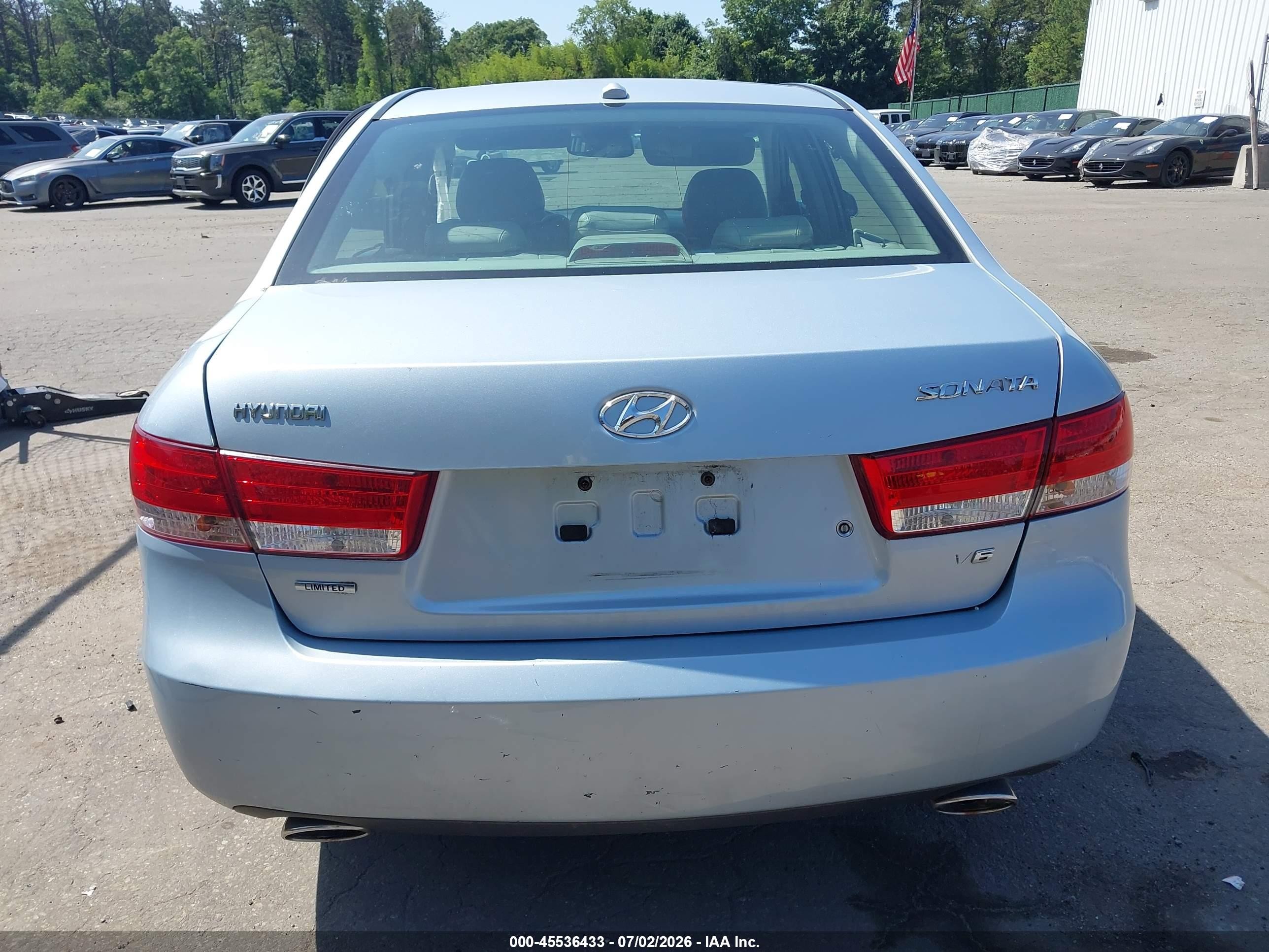 2008 Hyundai Sonata Limited V6/se V6 Silver vin: 5NPEU46F68H303411