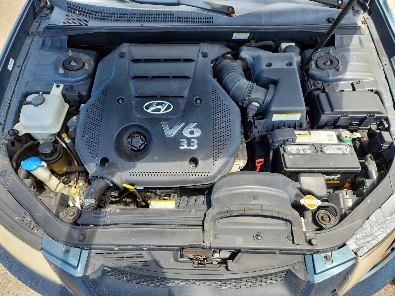 2008 Hyundai Sonata Blue vin: 5NPEU46F68H358411