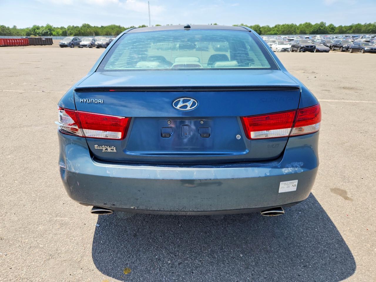 2008 Hyundai Sonata Blue vin: 5NPEU46F68H358411