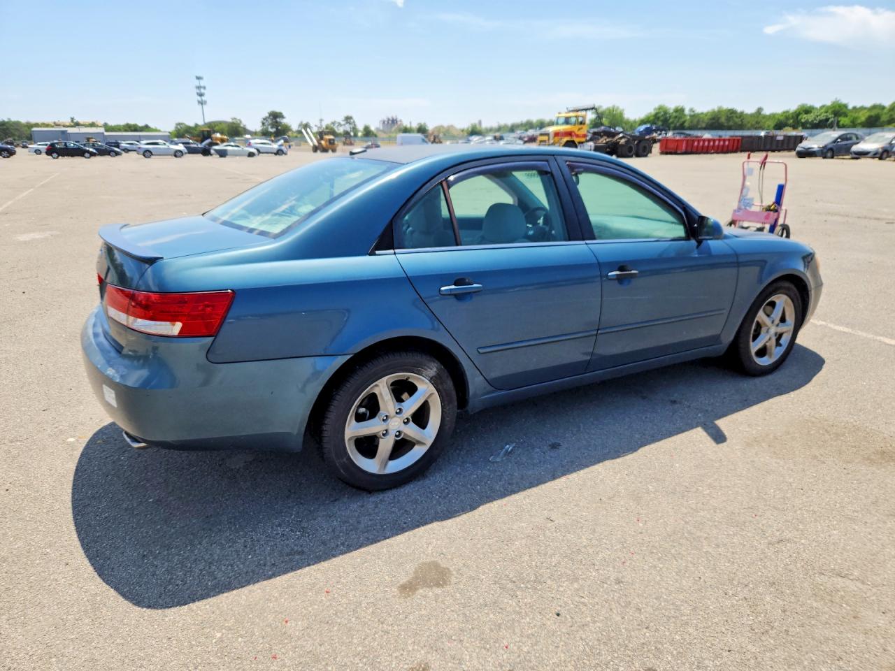2008 Hyundai Sonata Blue vin: 5NPEU46F68H358411