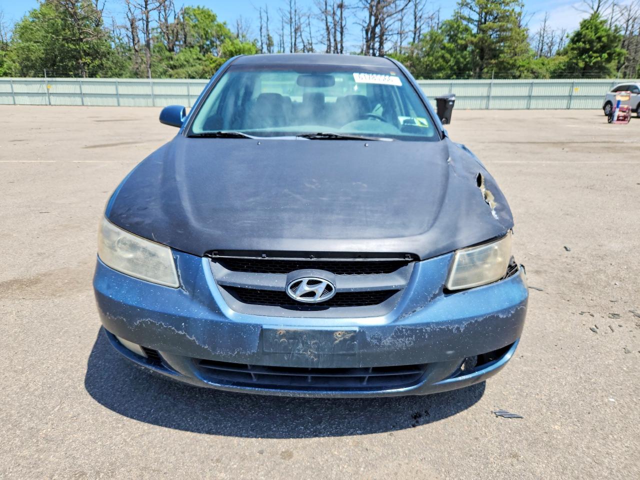 2008 Hyundai Sonata Blue vin: 5NPEU46F68H358411