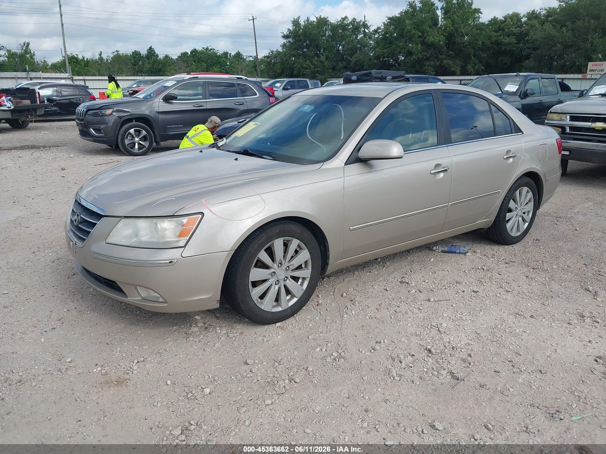 2009 Hyundai Sonata Limited V6 Beige vin: 5NPEU46F69H436302
