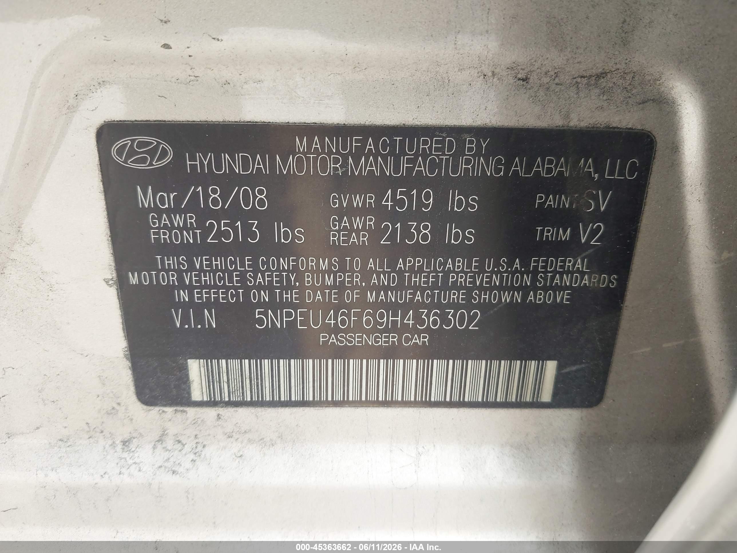 2009 Hyundai Sonata Limited V6 Beige vin: 5NPEU46F69H436302