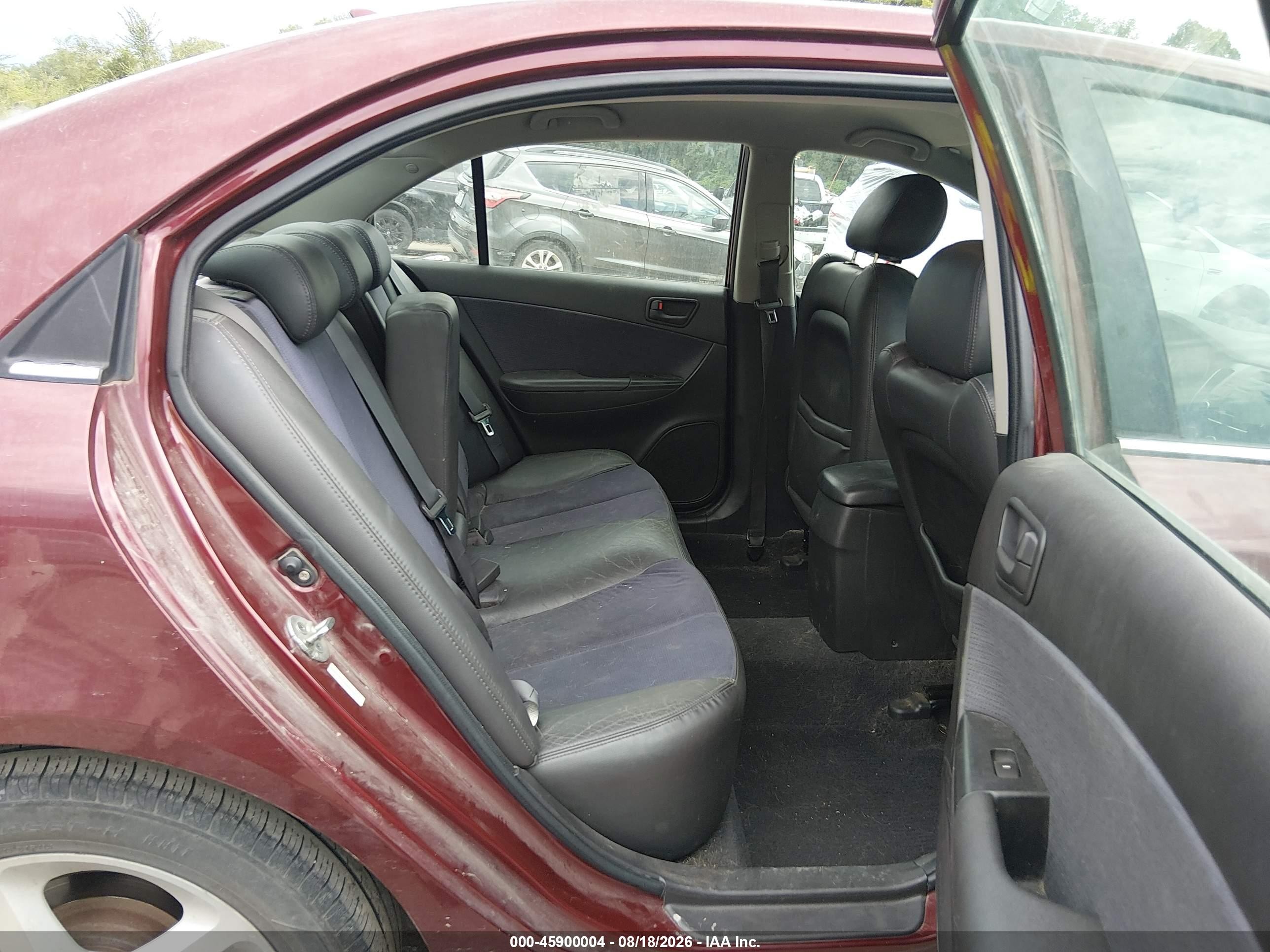 2009 Hyundai Sonata Se V6 Red vin: 5NPEU46F69H457439