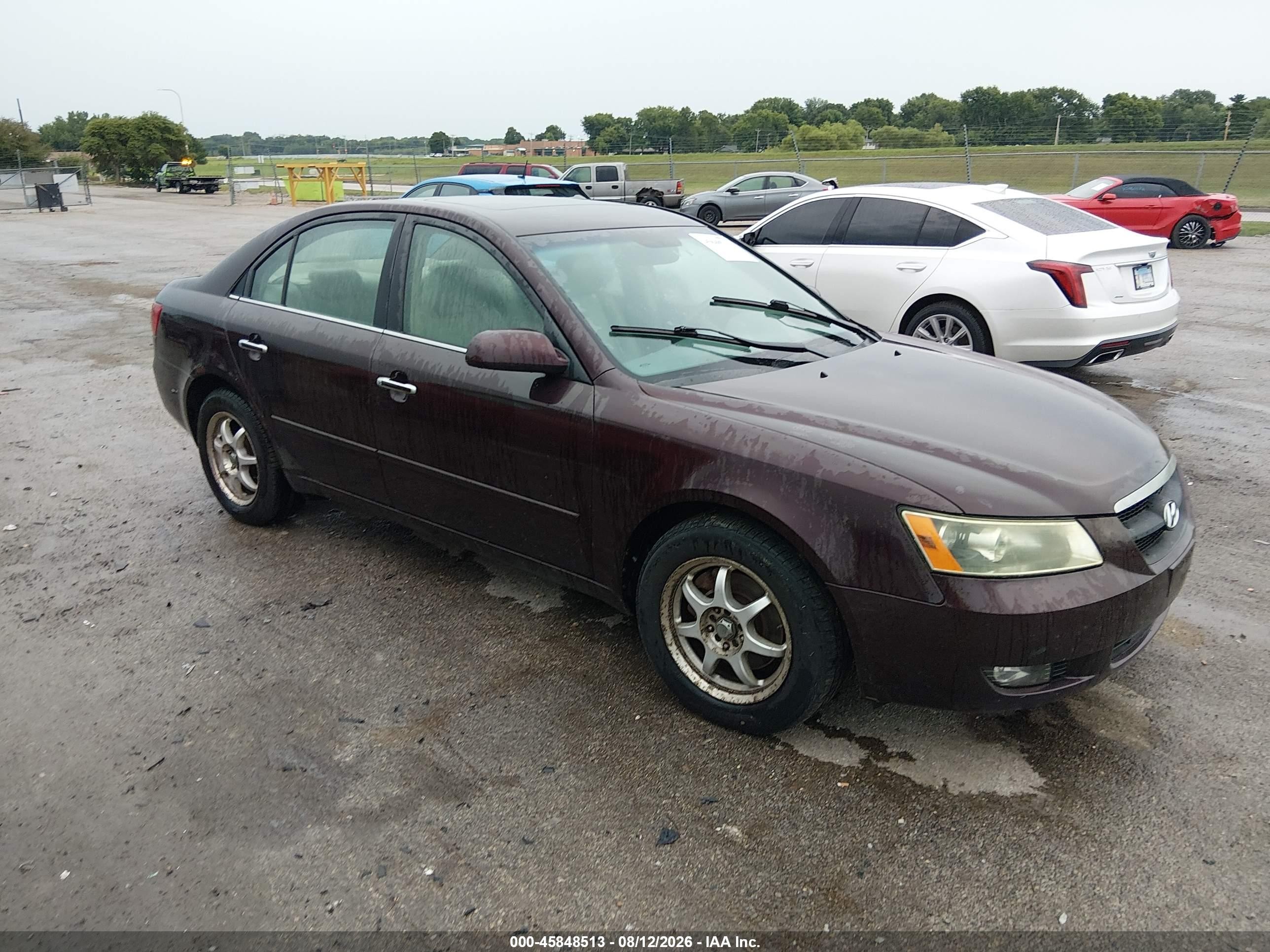 2006 Hyundai Sonata Gls V6/lx V6 Purple vin: 5NPEU46F76H020318