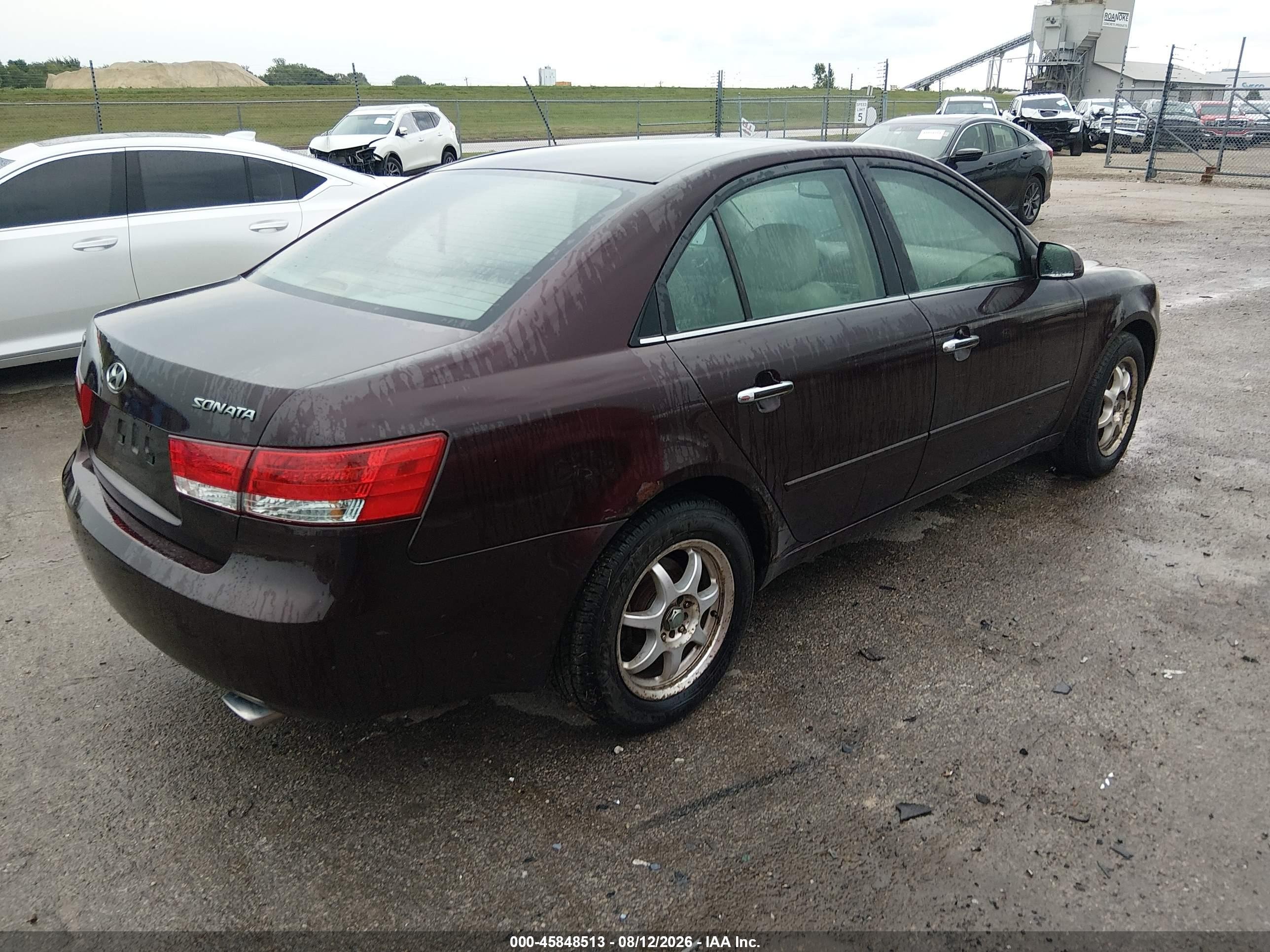 2006 Hyundai Sonata Gls V6/lx V6 Purple vin: 5NPEU46F76H020318