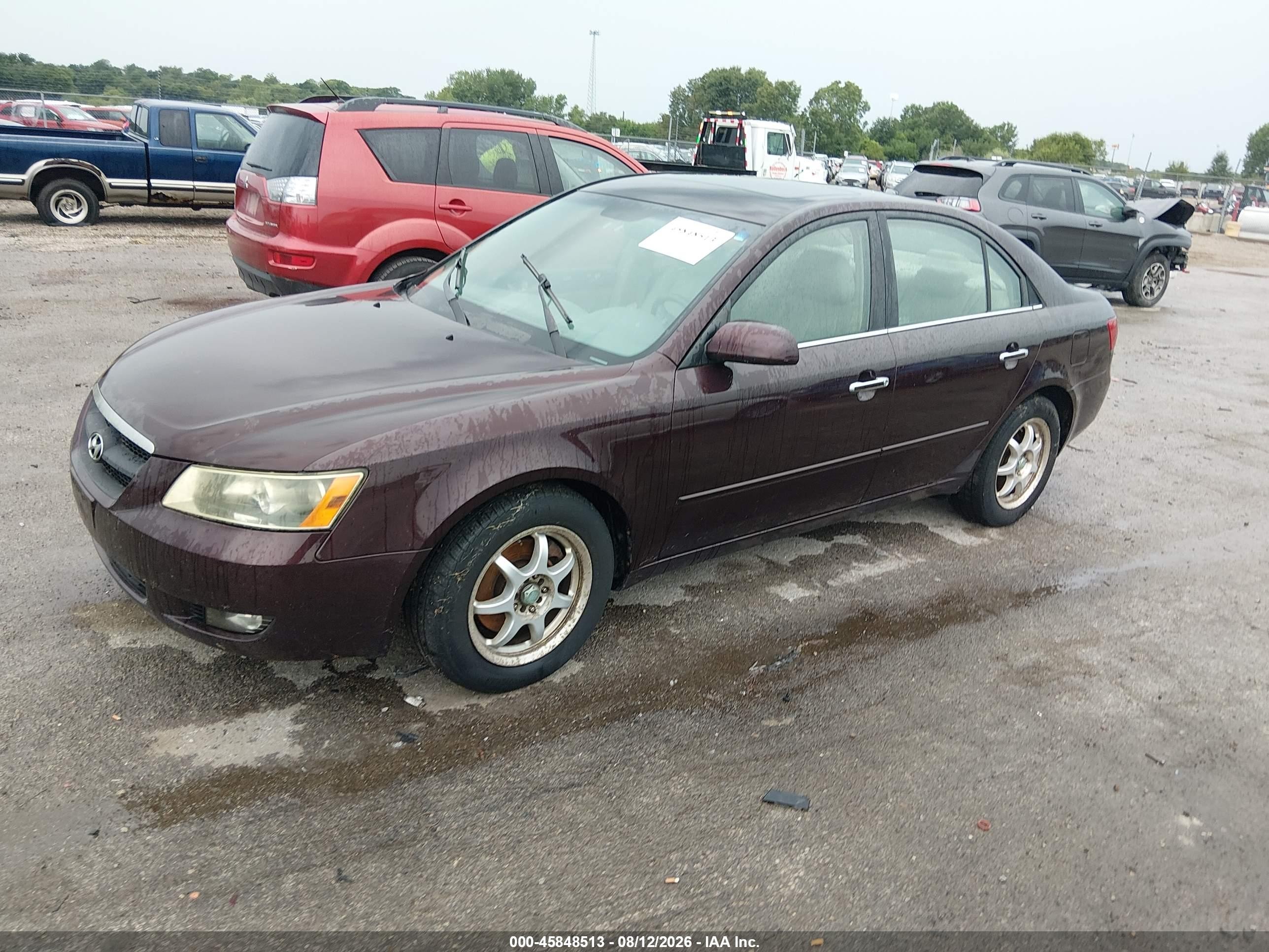 2006 Hyundai Sonata Gls V6/lx V6 Purple vin: 5NPEU46F76H020318