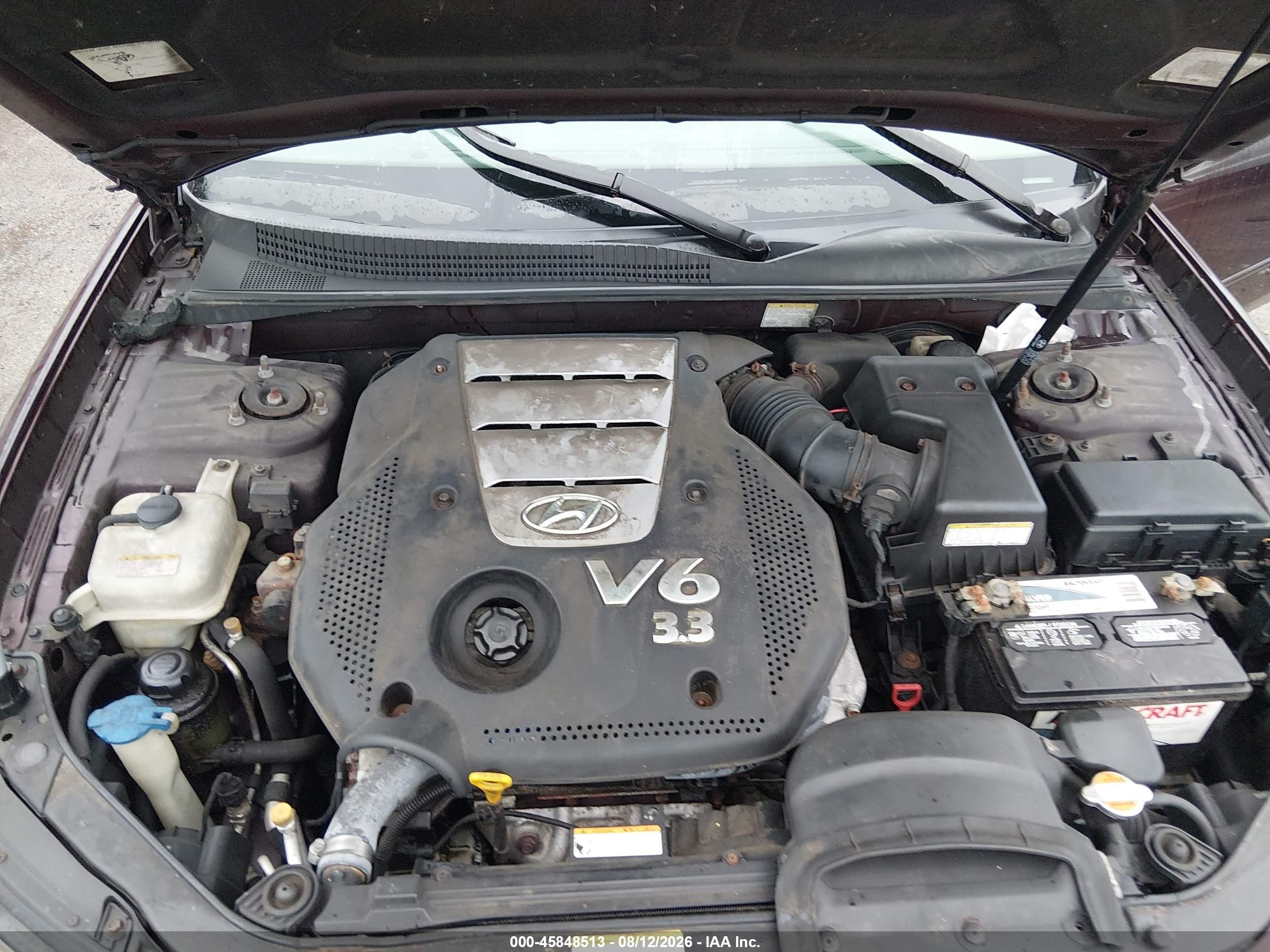 2006 Hyundai Sonata Gls V6/lx V6 Purple vin: 5NPEU46F76H020318