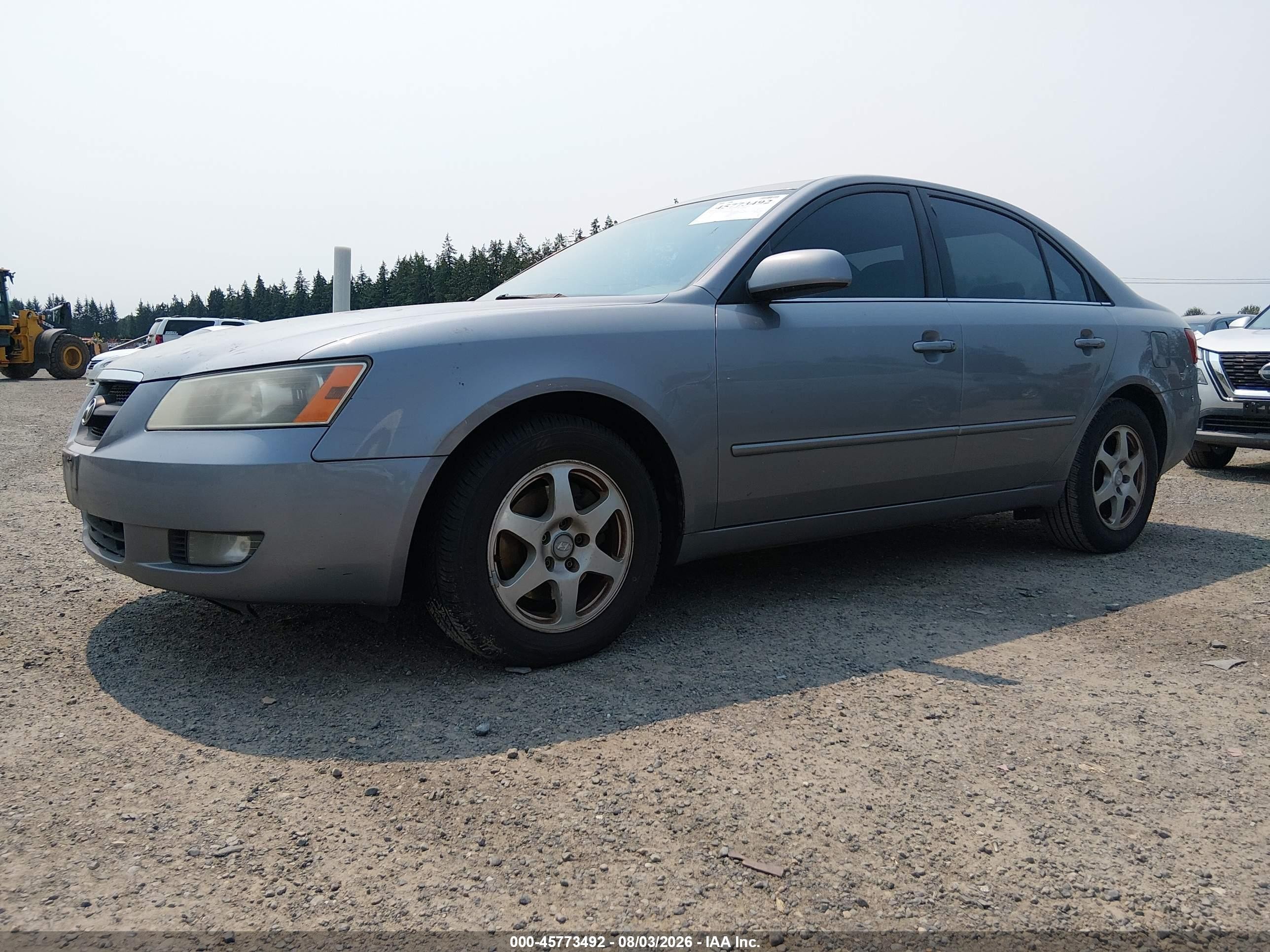 2006 Hyundai Sonata Gls V6/lx V6 Silver vin: 5NPEU46F76H023526