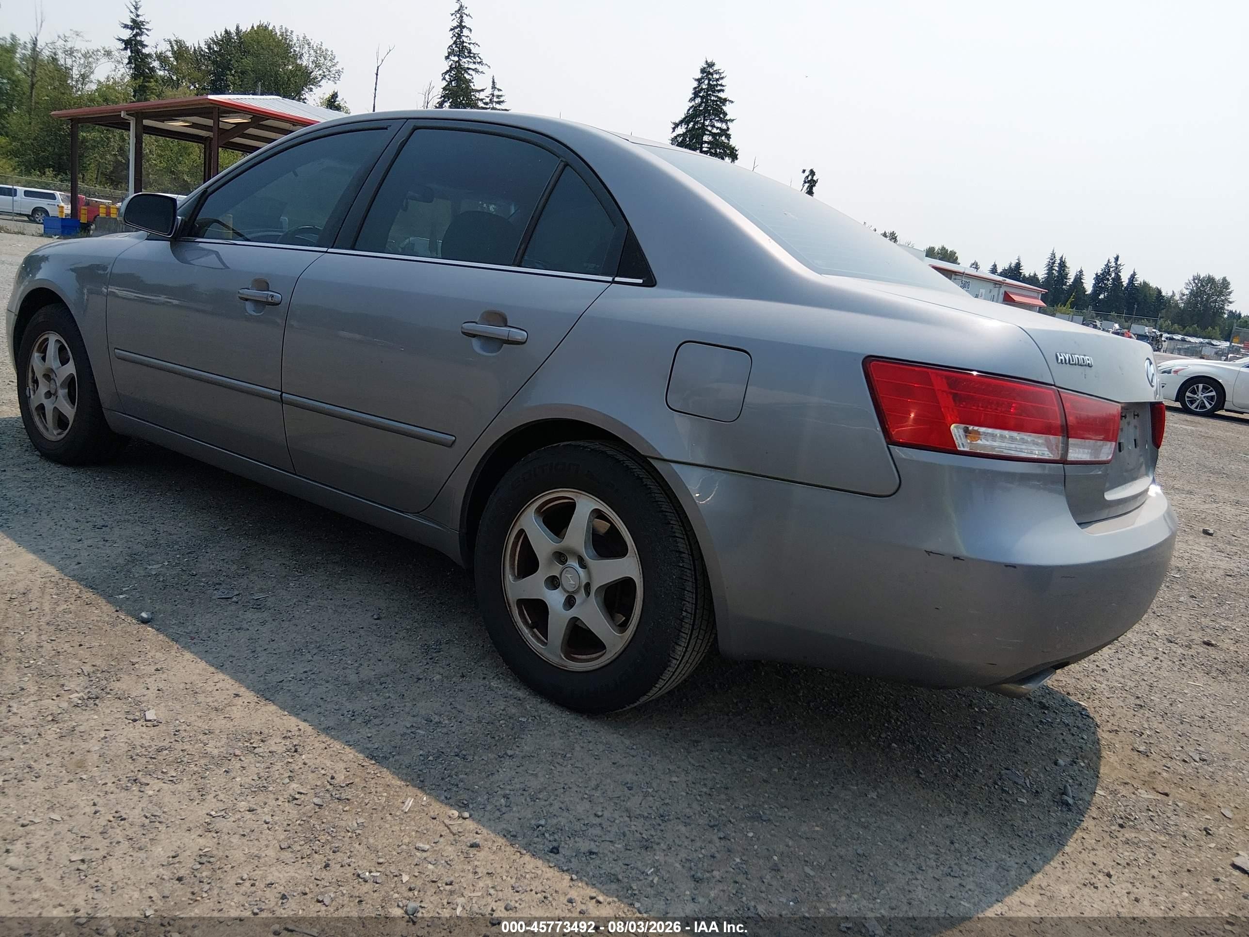 2006 Hyundai Sonata Gls V6/lx V6 Silver vin: 5NPEU46F76H023526
