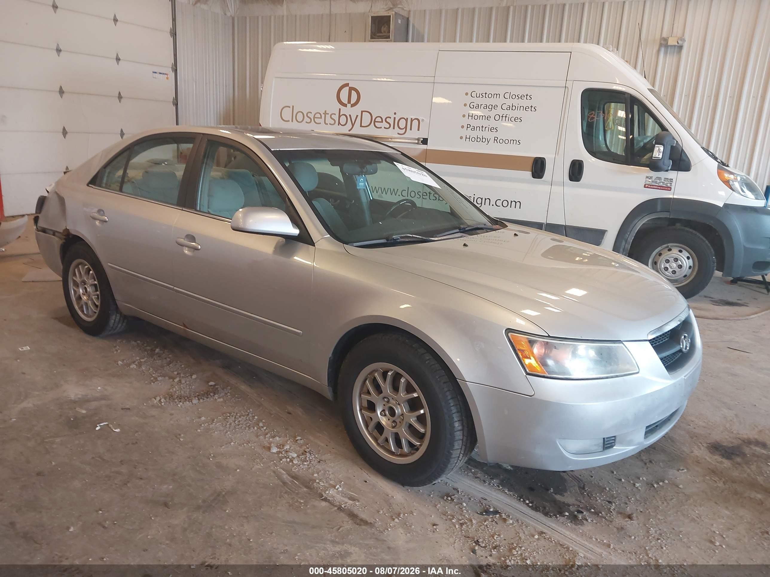 2006 Hyundai Sonata Gls V6/lx V6 Silver vin: 5NPEU46F76H044294