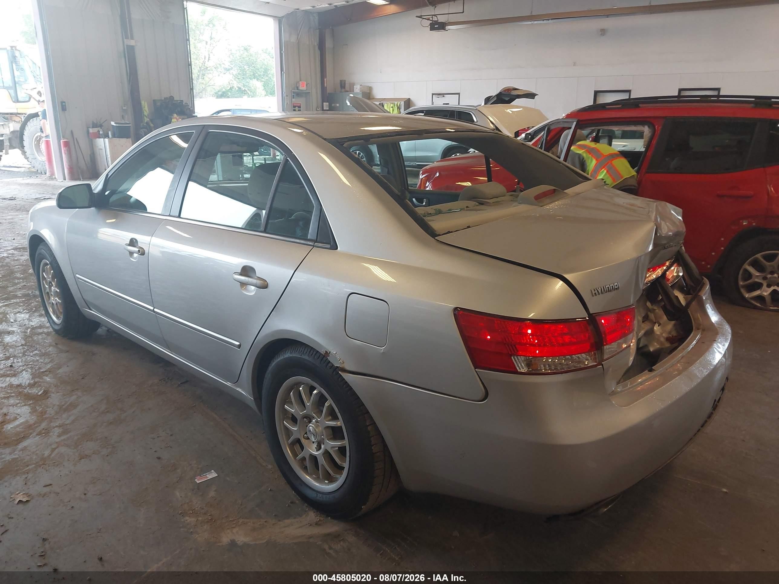 2006 Hyundai Sonata Gls V6/lx V6 Silver vin: 5NPEU46F76H044294