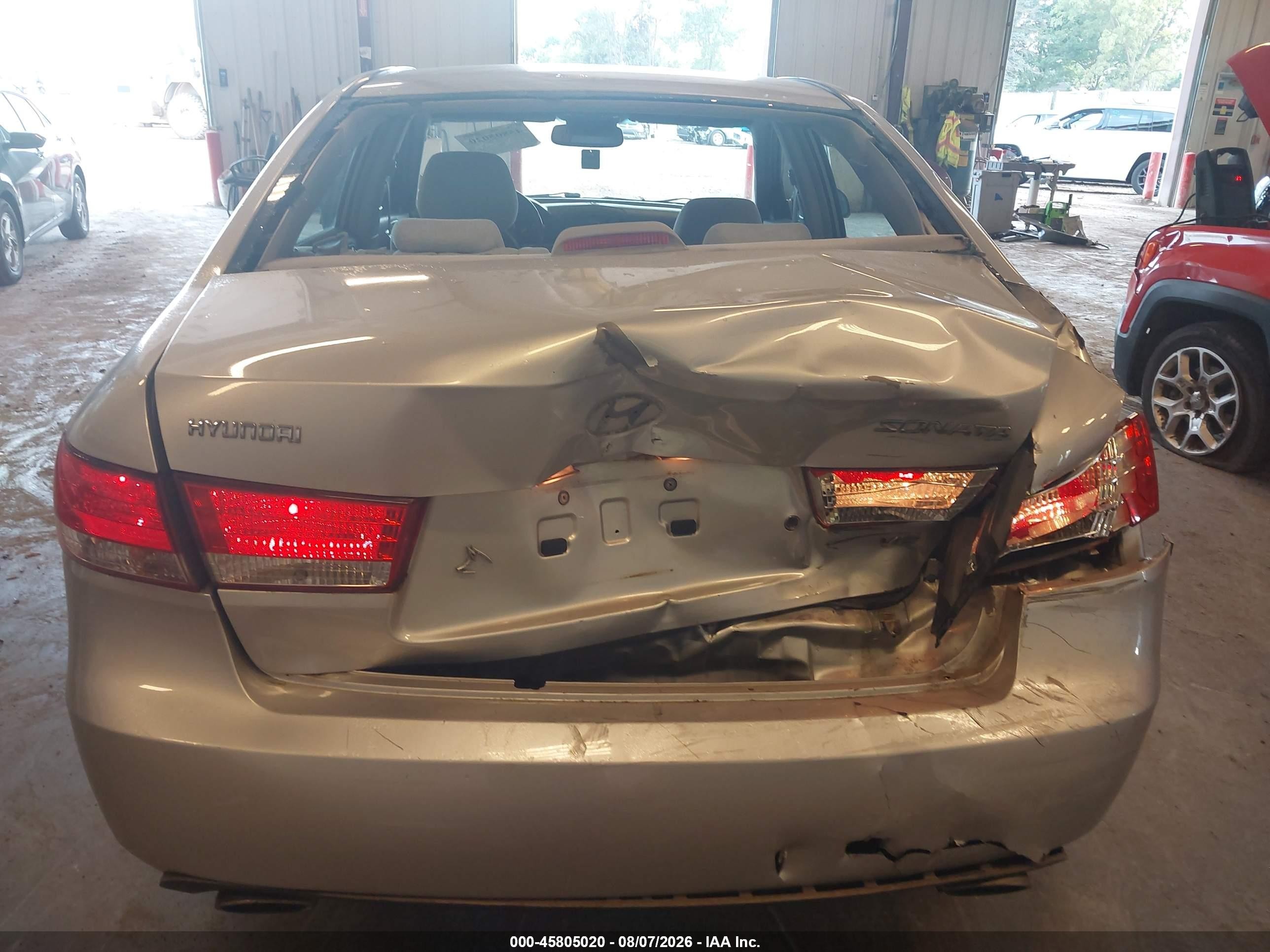 2006 Hyundai Sonata Gls V6/lx V6 Silver vin: 5NPEU46F76H044294