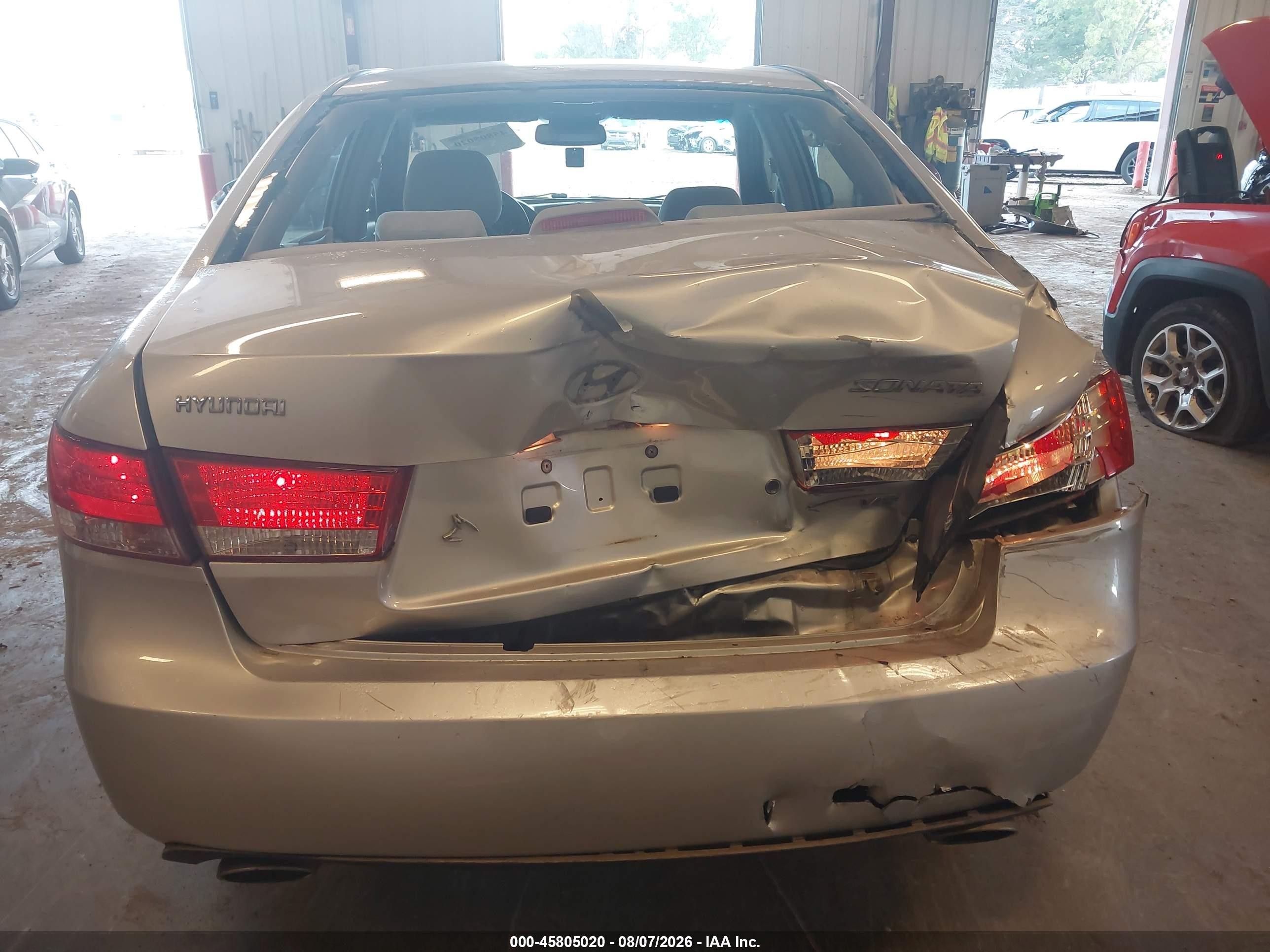 2006 Hyundai Sonata Gls V6/lx V6 Silver vin: 5NPEU46F76H044294