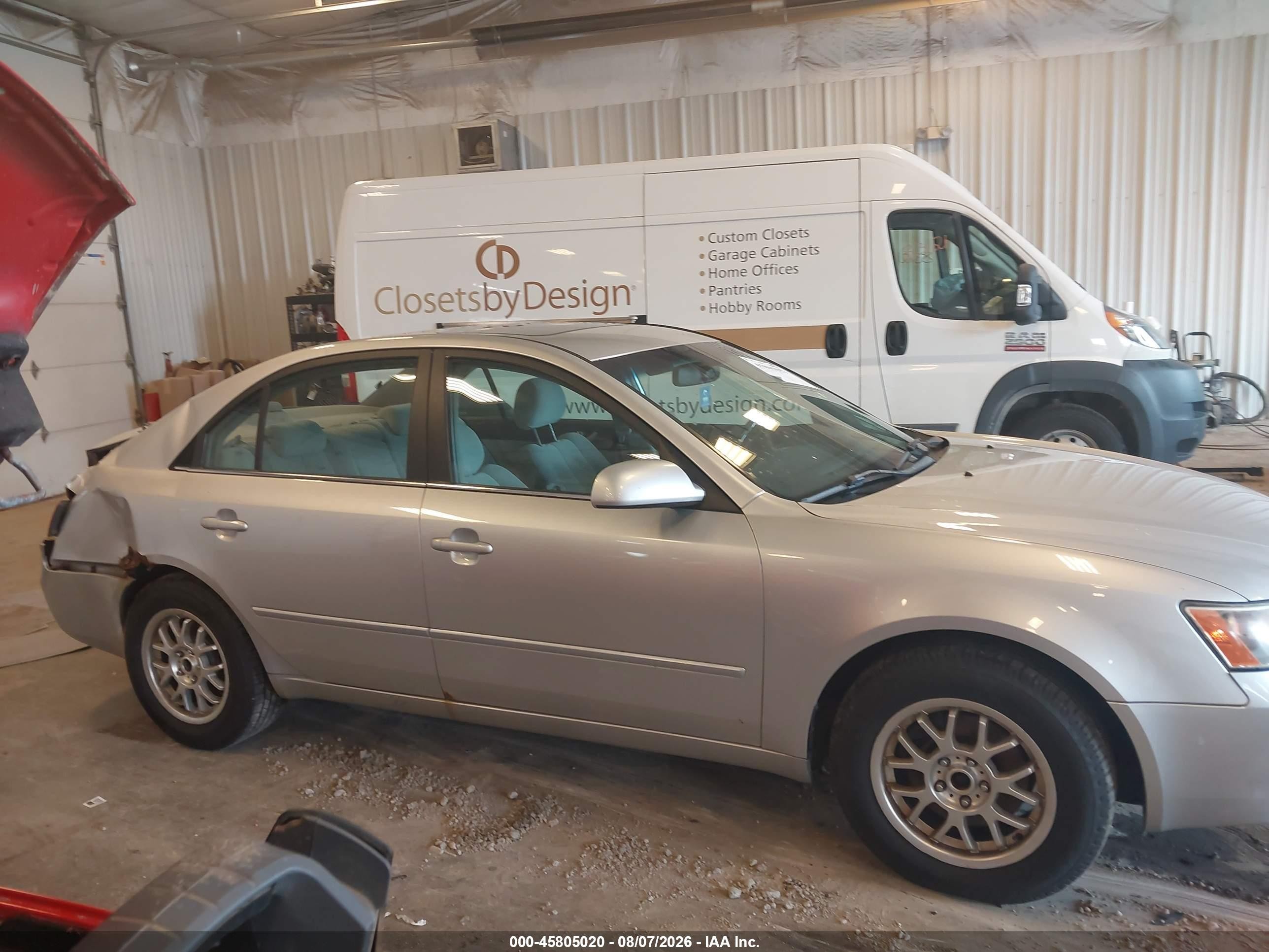 2006 Hyundai Sonata Gls V6/lx V6 Silver vin: 5NPEU46F76H044294