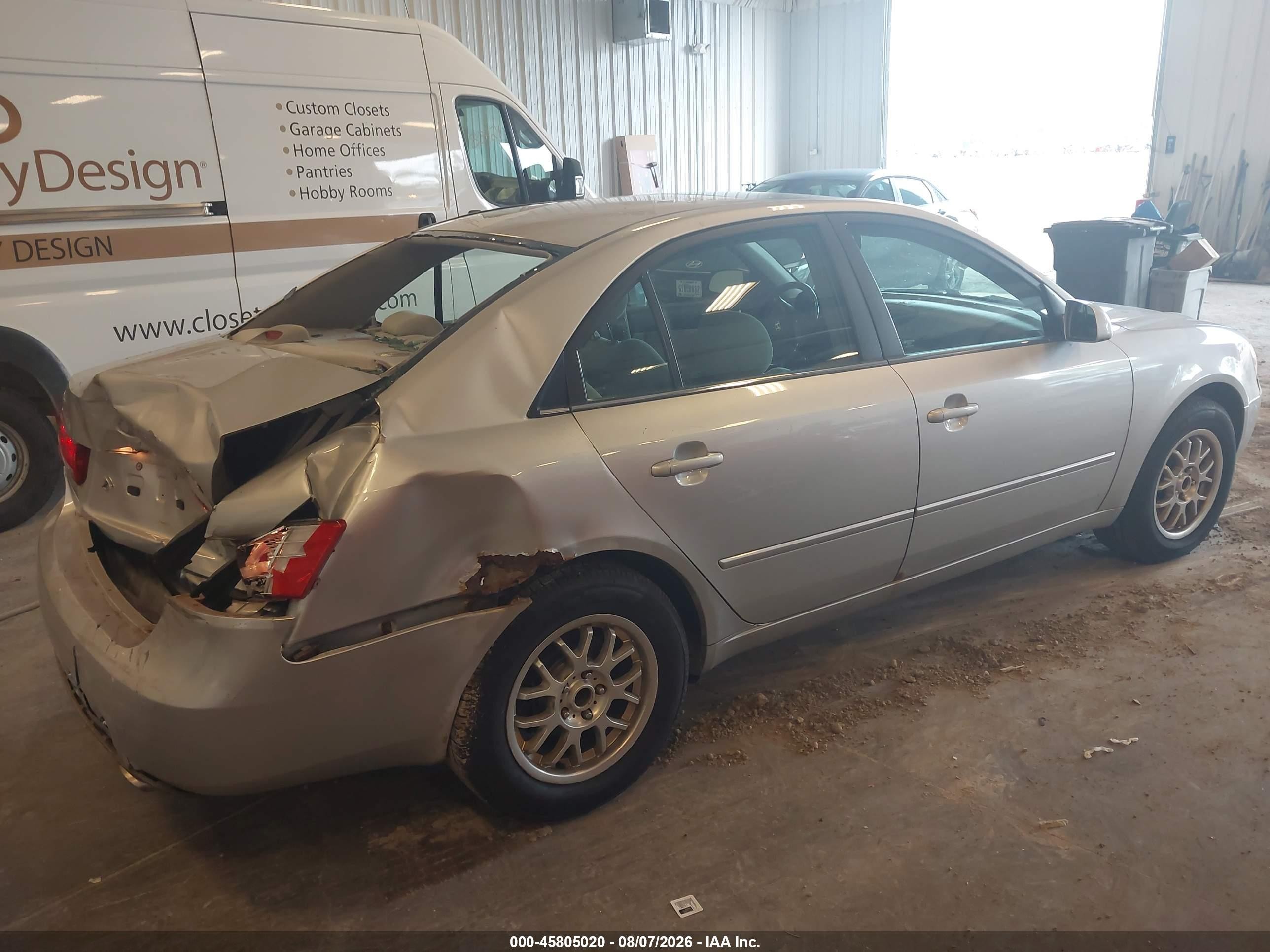 2006 Hyundai Sonata Gls V6/lx V6 Silver vin: 5NPEU46F76H044294
