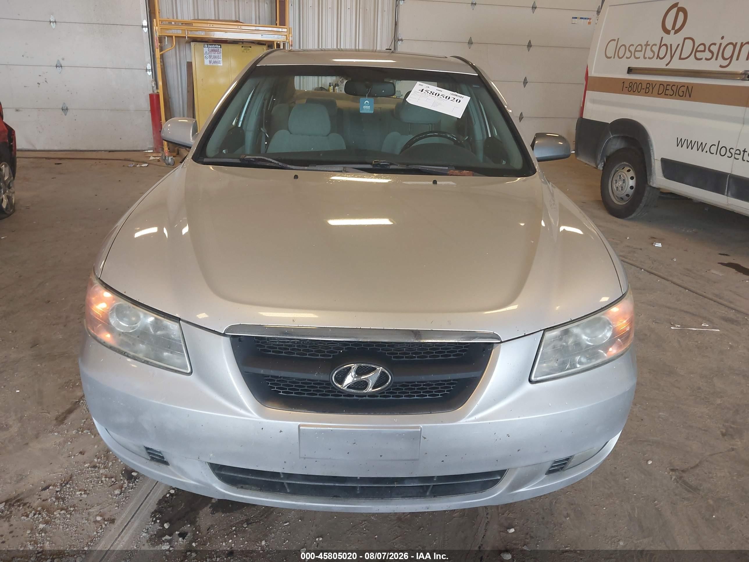 2006 Hyundai Sonata Gls V6/lx V6 Silver vin: 5NPEU46F76H044294