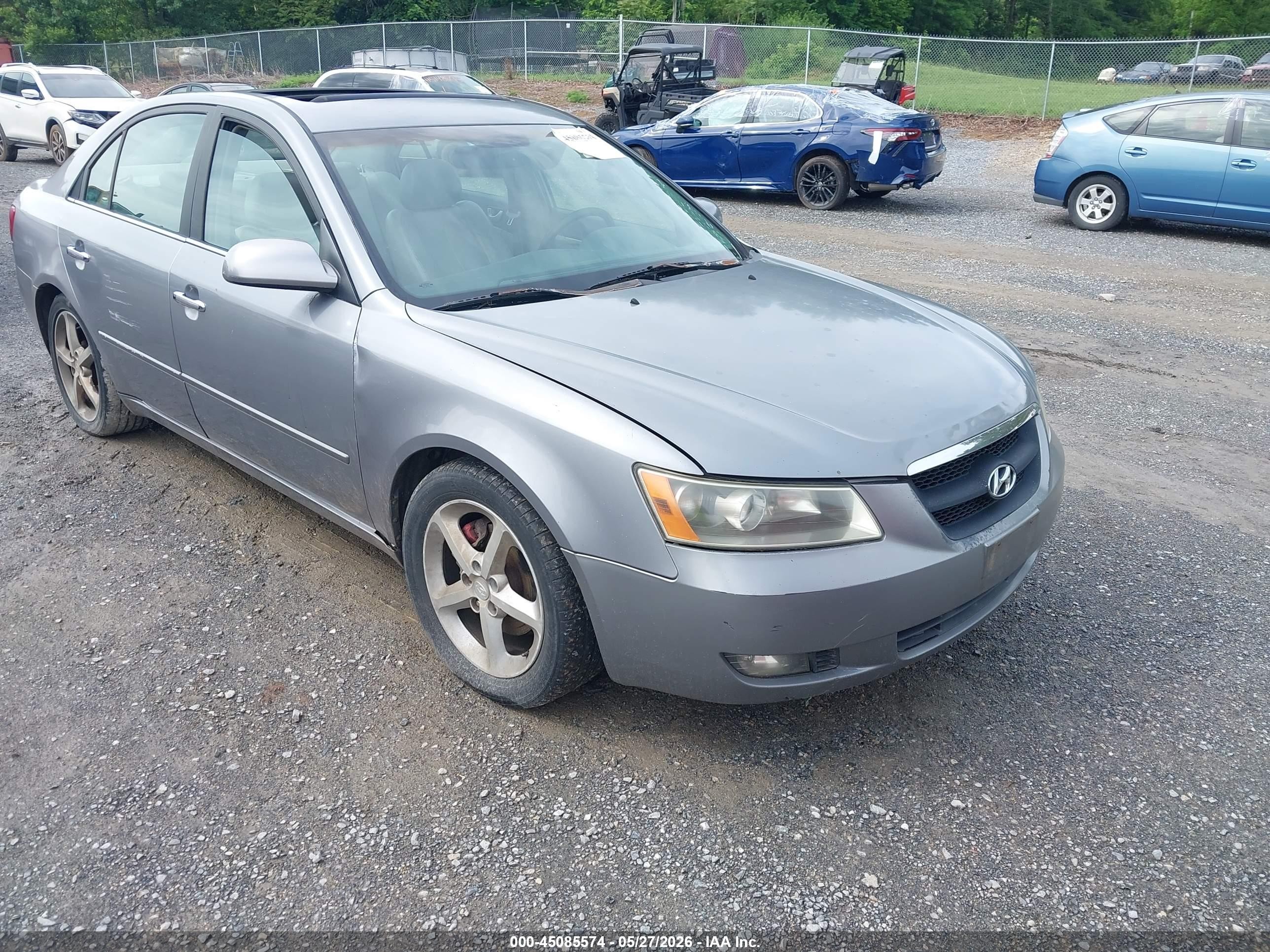 2006 Hyundai Sonata Gls V6/lx V6 Silver vin: 5NPEU46F76H051472