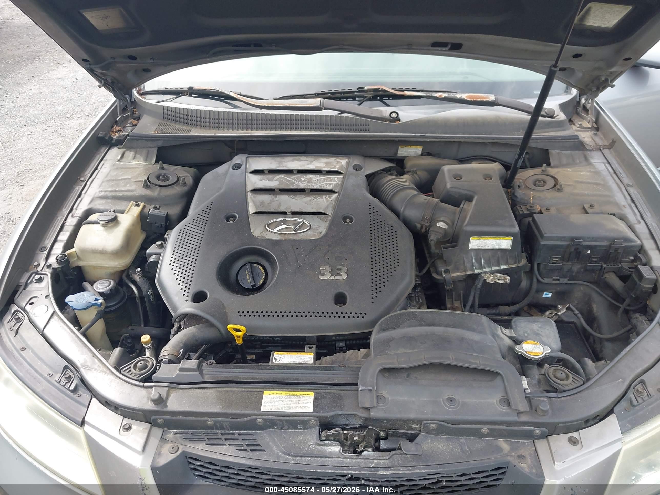 2006 Hyundai Sonata Gls V6/lx V6 Silver vin: 5NPEU46F76H051472