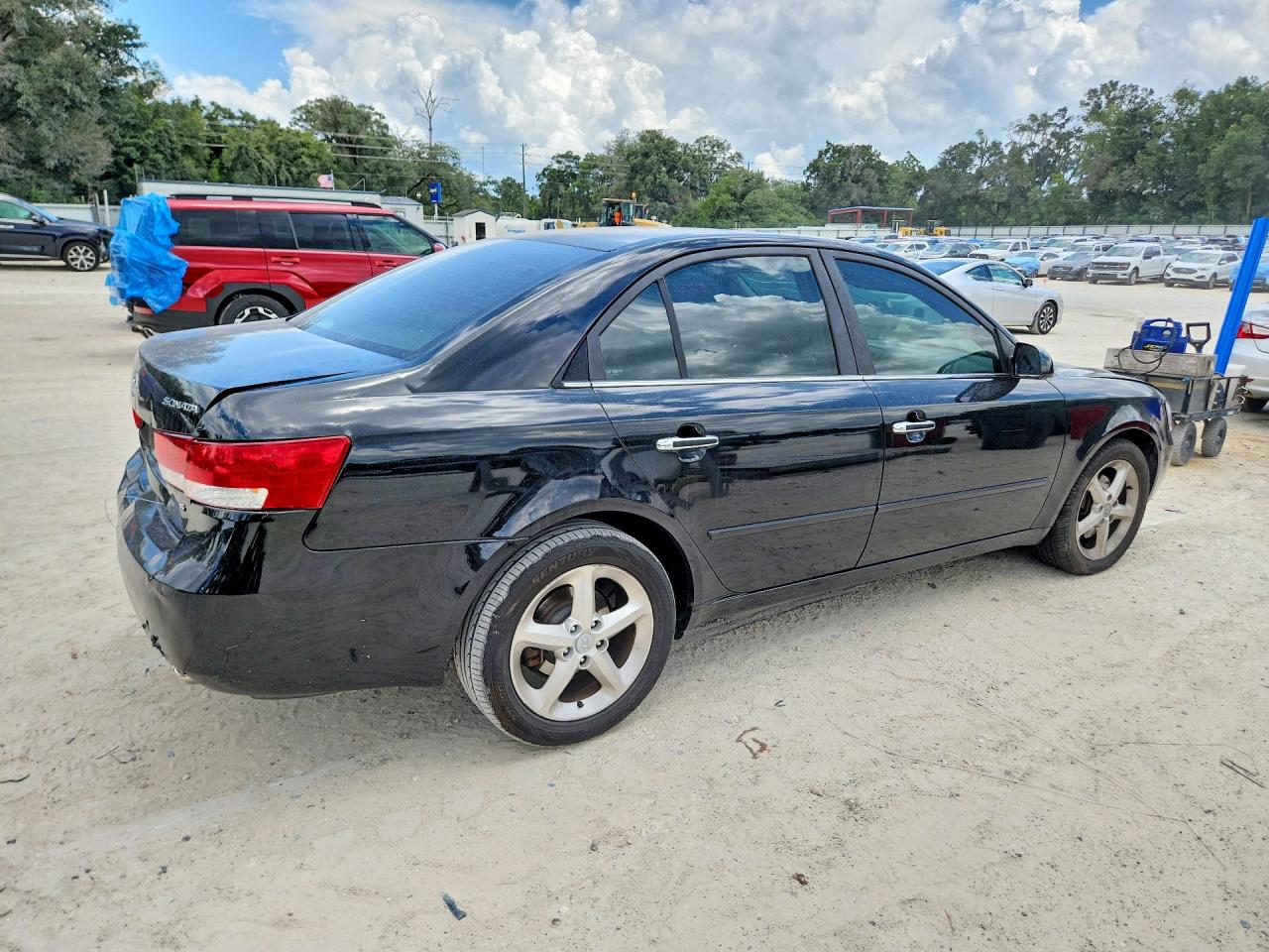 2006 Hyundai Sonata Gls V6 Black vin: 5NPEU46F76H053089