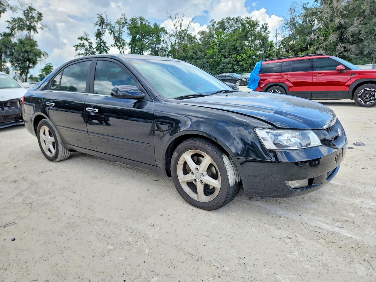 2006 Hyundai Sonata Gls V6 Black vin: 5NPEU46F76H053089