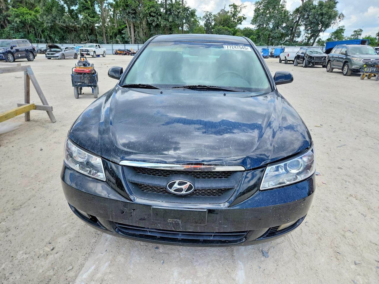 2006 Hyundai Sonata Gls V6 Black vin: 5NPEU46F76H053089