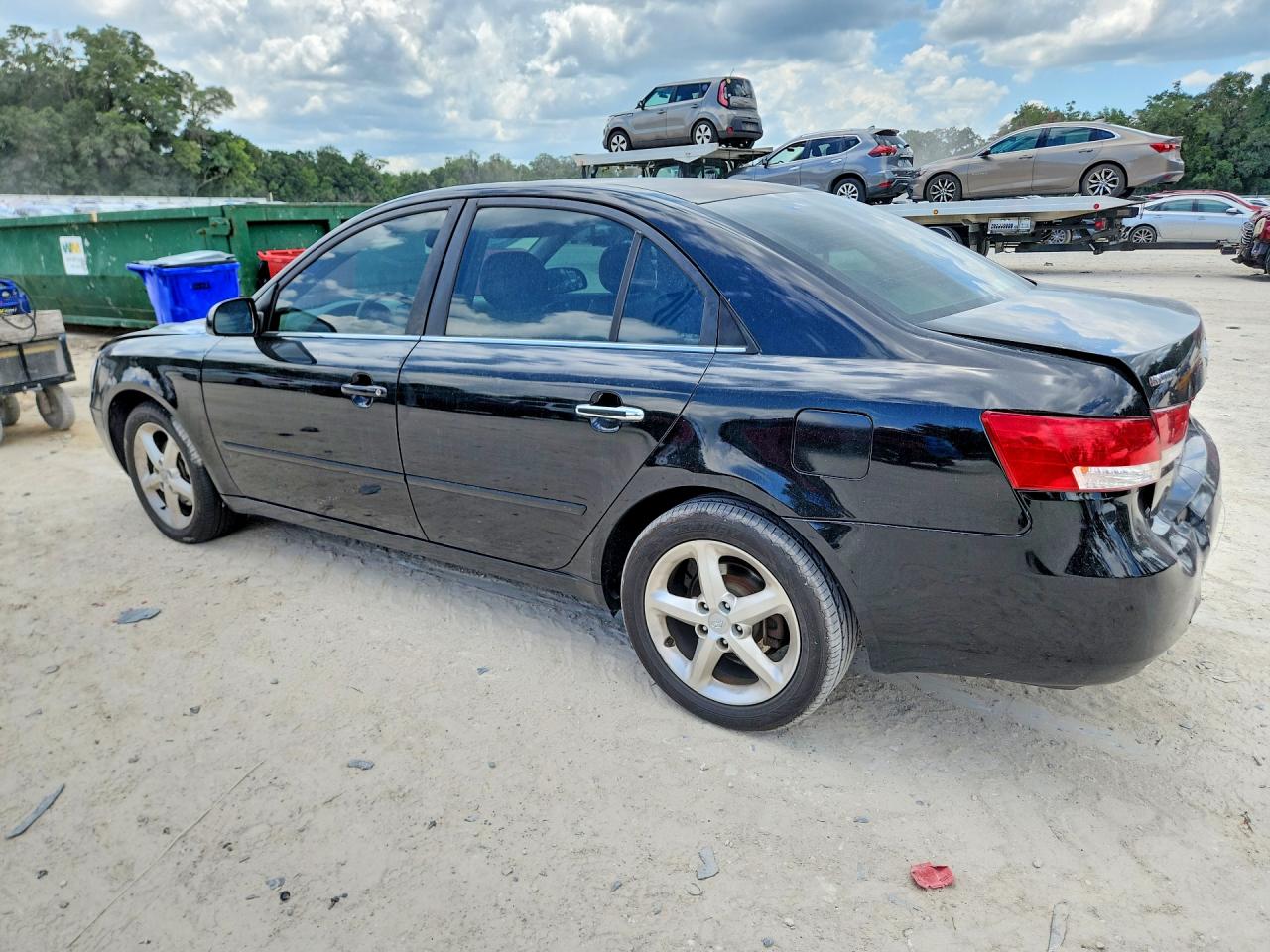 2006 Hyundai Sonata Gls V6 Black vin: 5NPEU46F76H053089