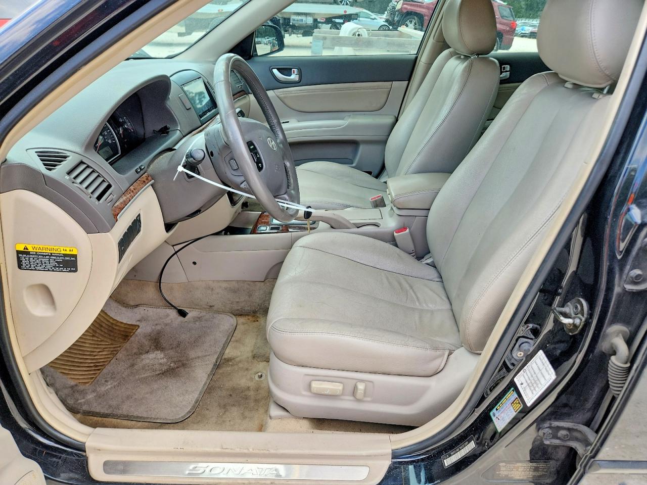 2006 Hyundai Sonata Gls V6 Black vin: 5NPEU46F76H053089