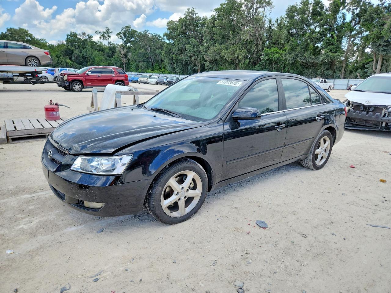 2006 Hyundai Sonata Gls V6 Black vin: 5NPEU46F76H053089