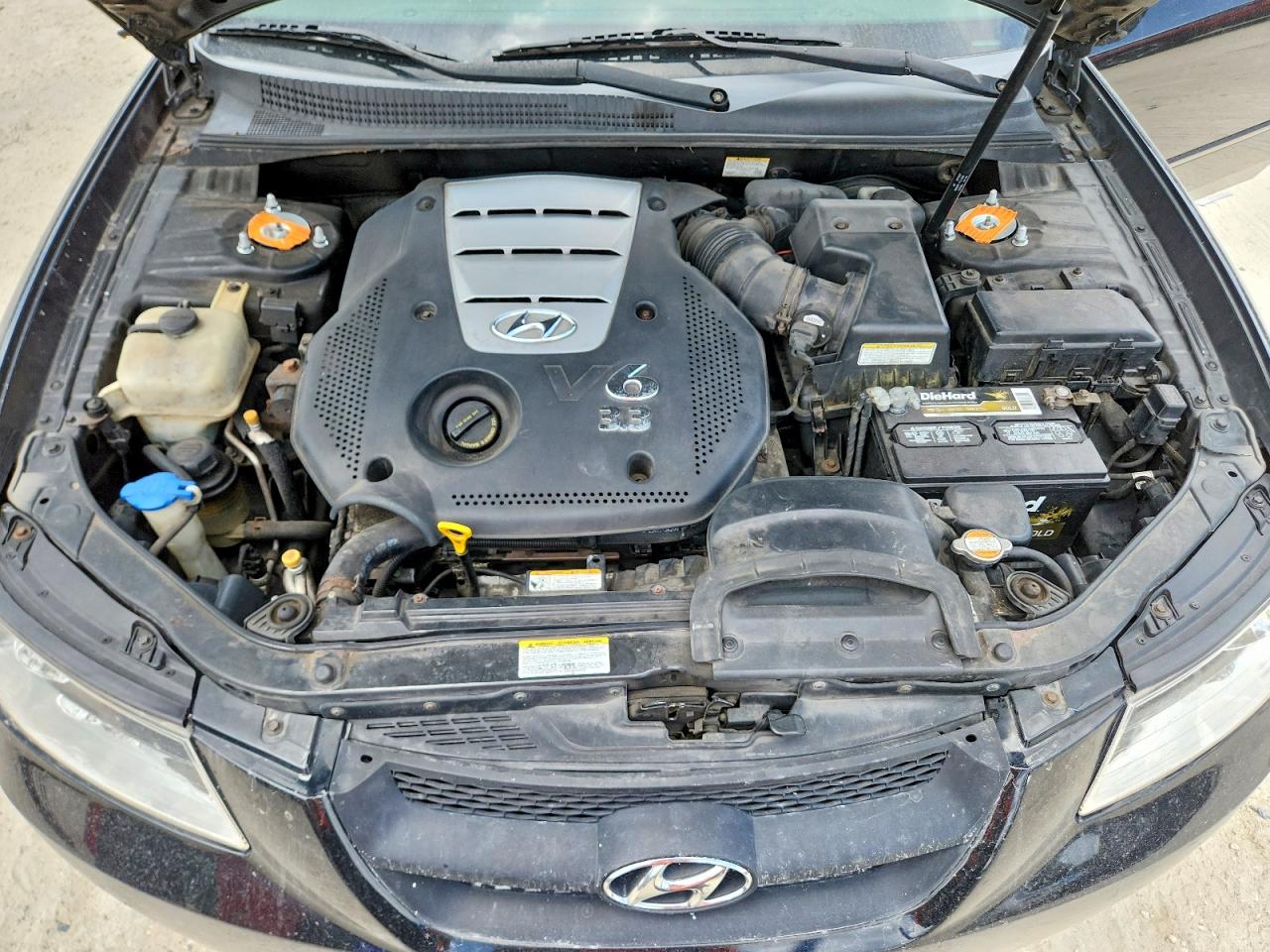 2006 Hyundai Sonata Gls V6 Black vin: 5NPEU46F76H053089