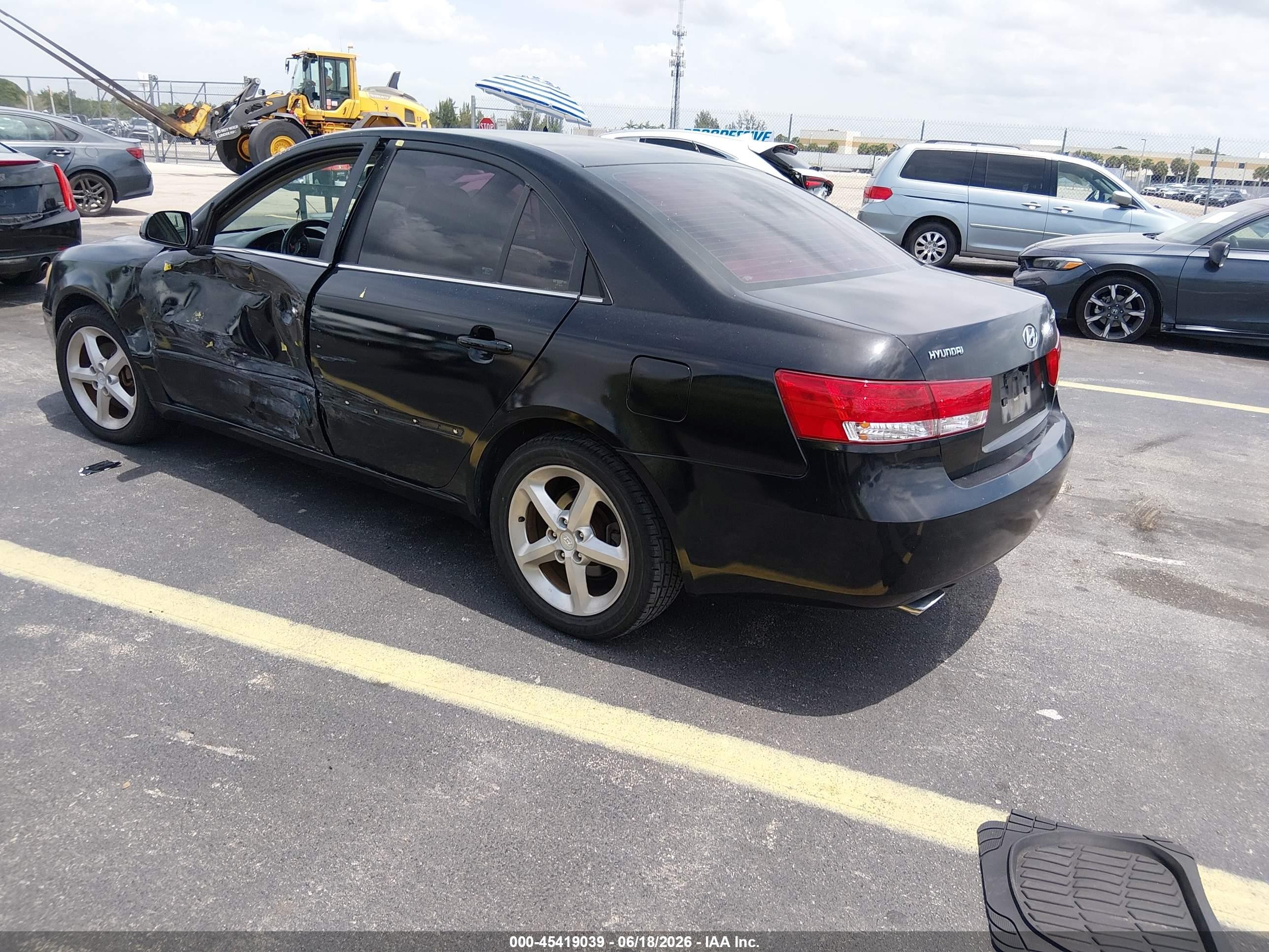2007 Hyundai Sonata Limited/limited W/xm/se/se W/xm Black vin: 5NPEU46F77H179096