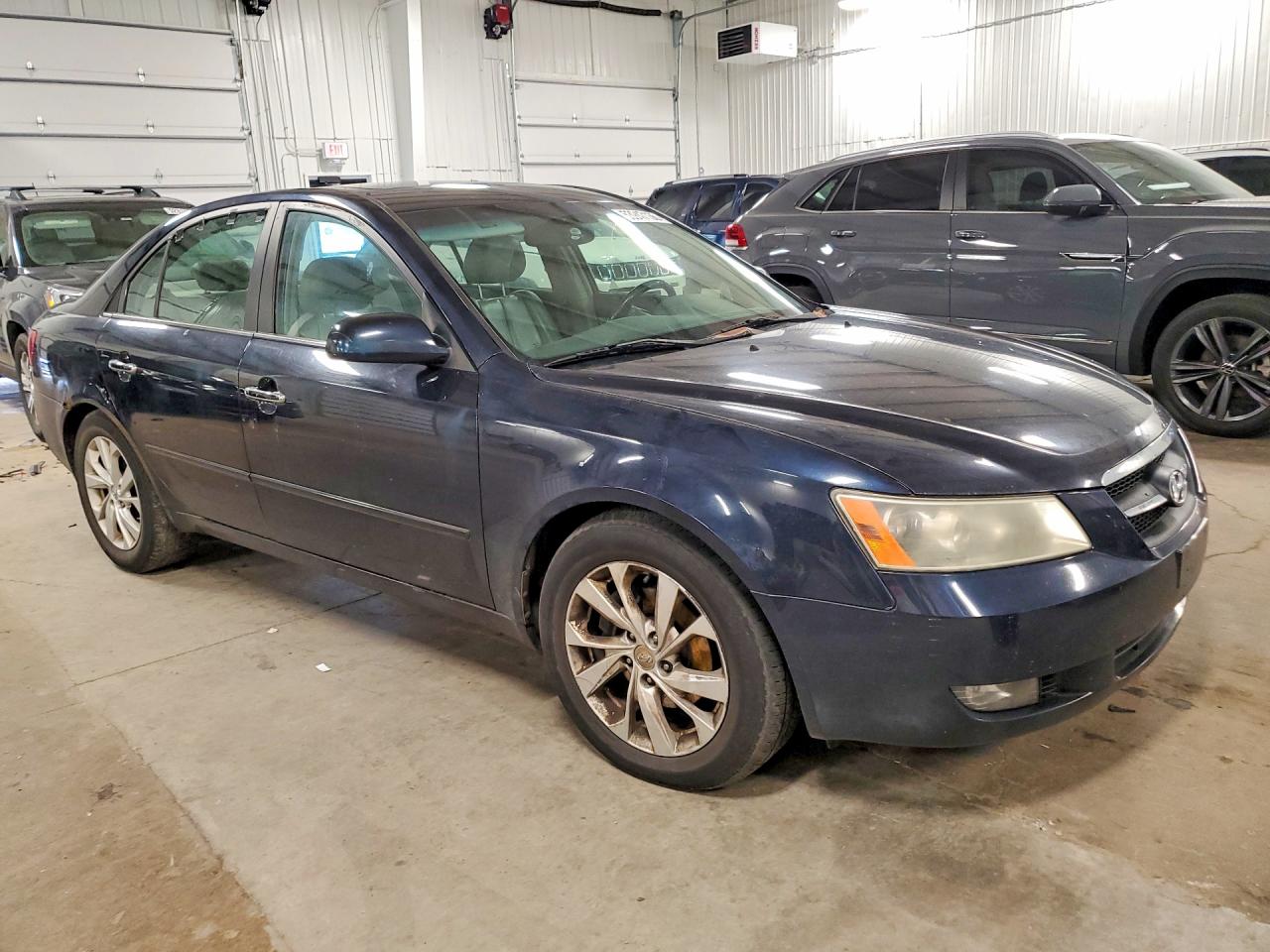 2007 Hyundai Sonata Se Blue vin: 5NPEU46F77H217927