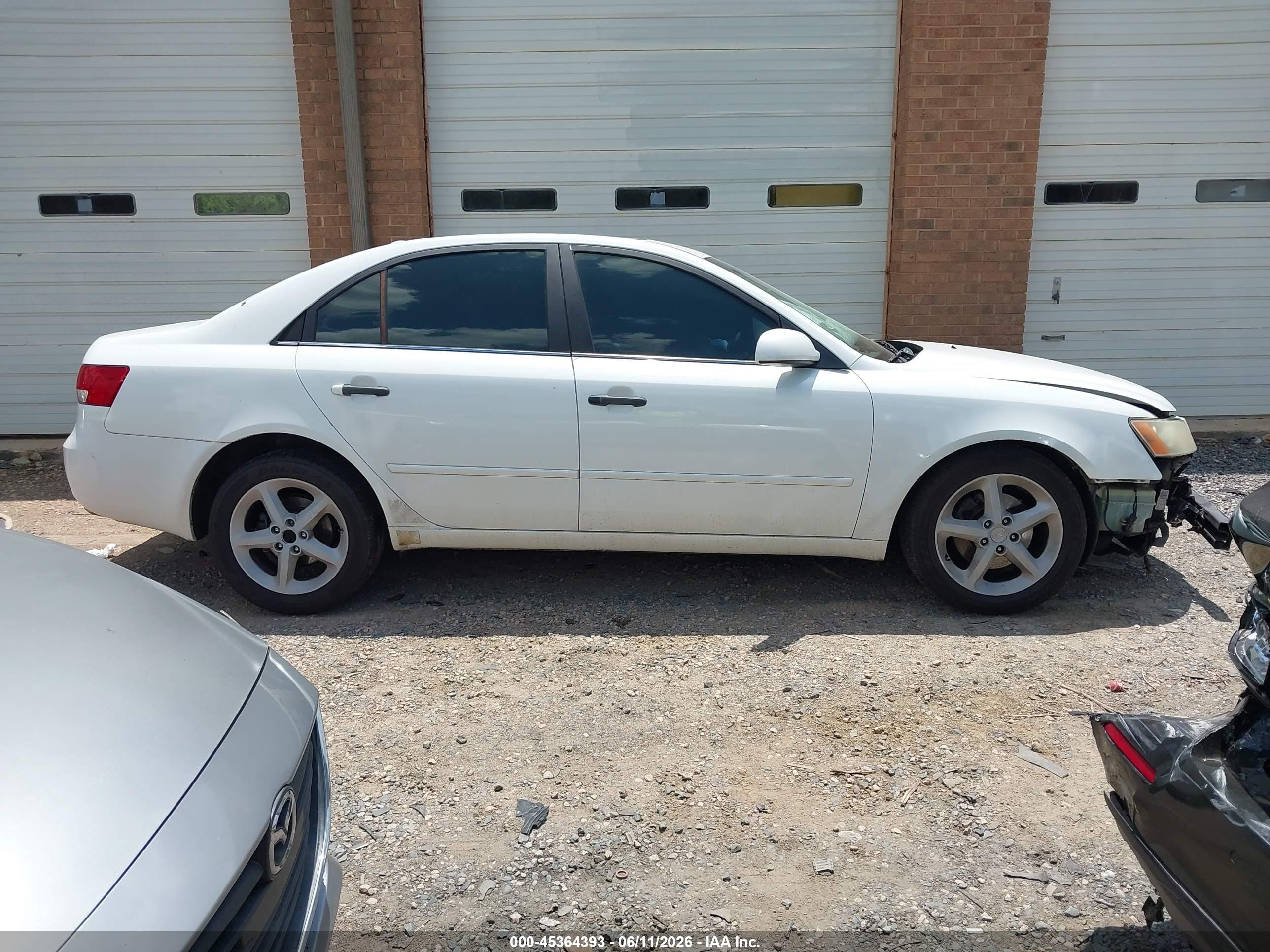 2007 Hyundai Sonata Limited/limited W/xm/se/se W/xm White vin: 5NPEU46F77H258798