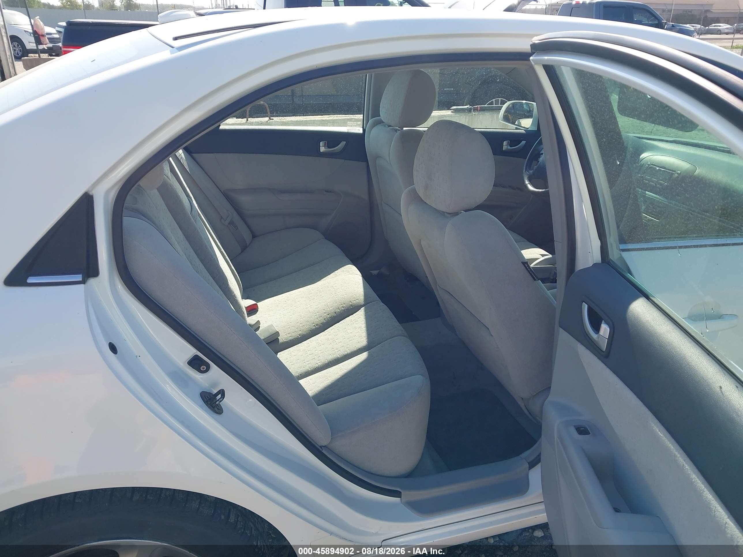 2007 Hyundai Sonata Limited/limited W/xm/se/se W/xm White vin: 5NPEU46F77H272264