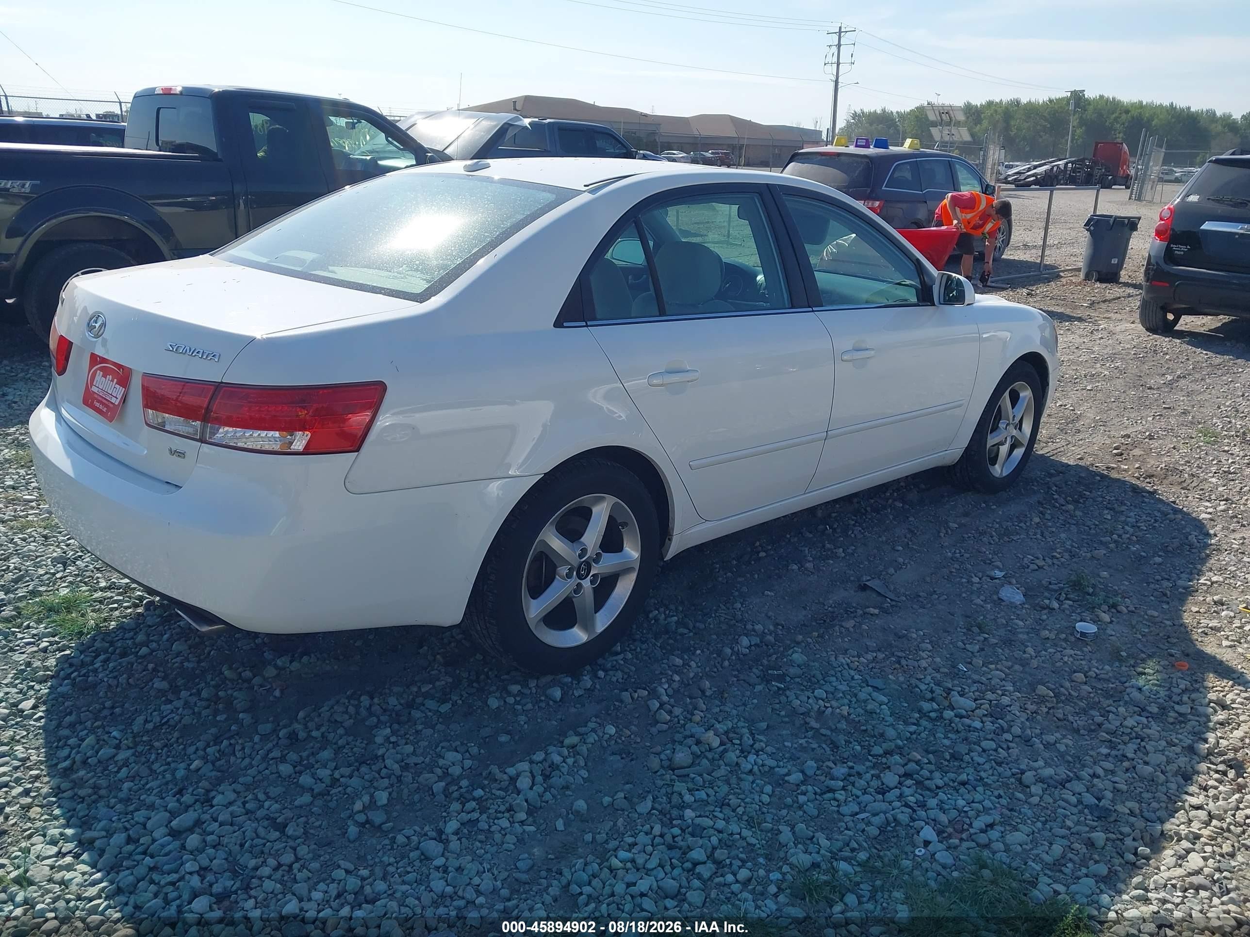 2007 Hyundai Sonata Limited/limited W/xm/se/se W/xm White vin: 5NPEU46F77H272264