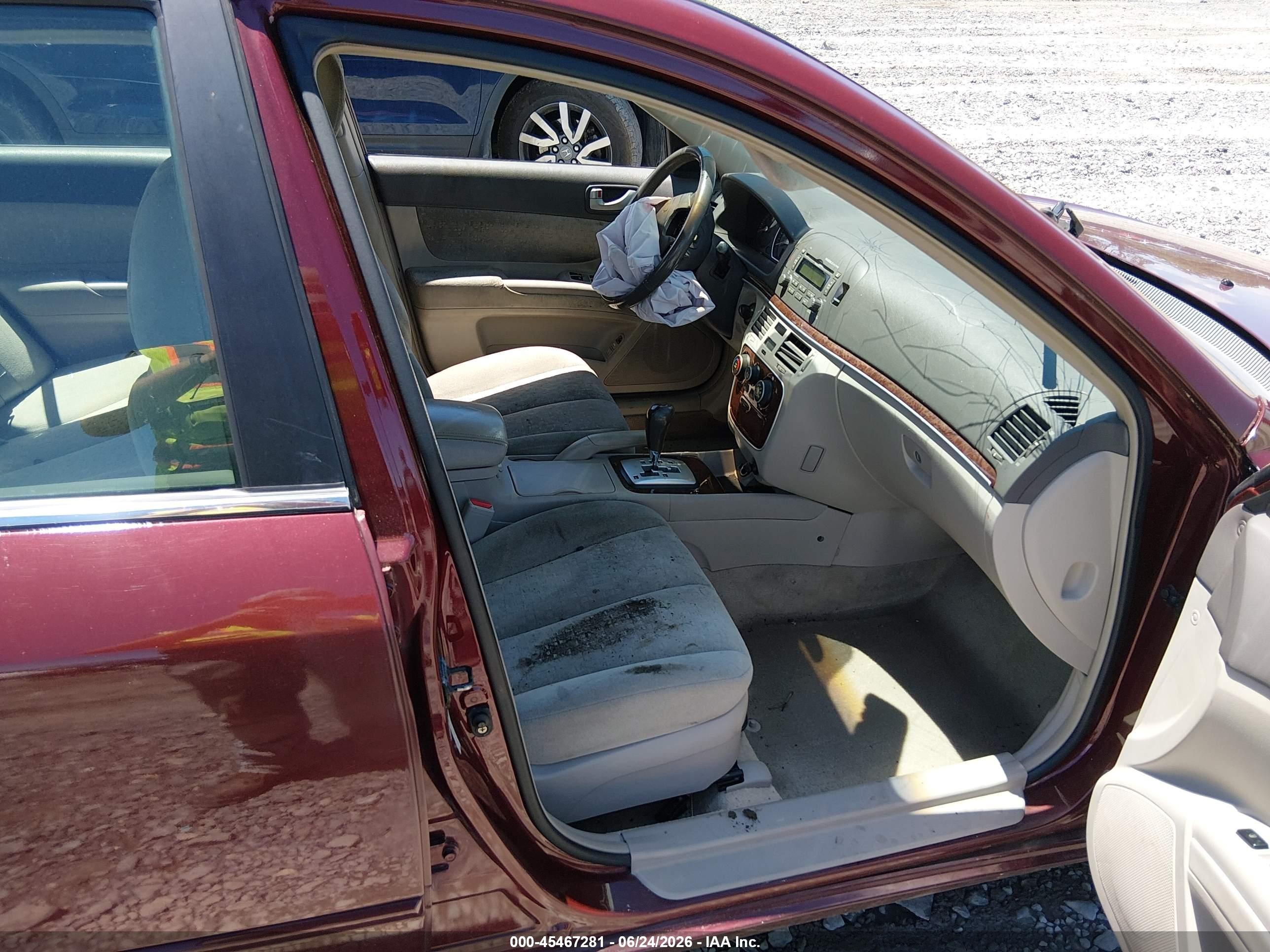 2007 Hyundai Sonata Limited/limited W/xm/se/se W/xm Red vin: 5NPEU46F77H276010