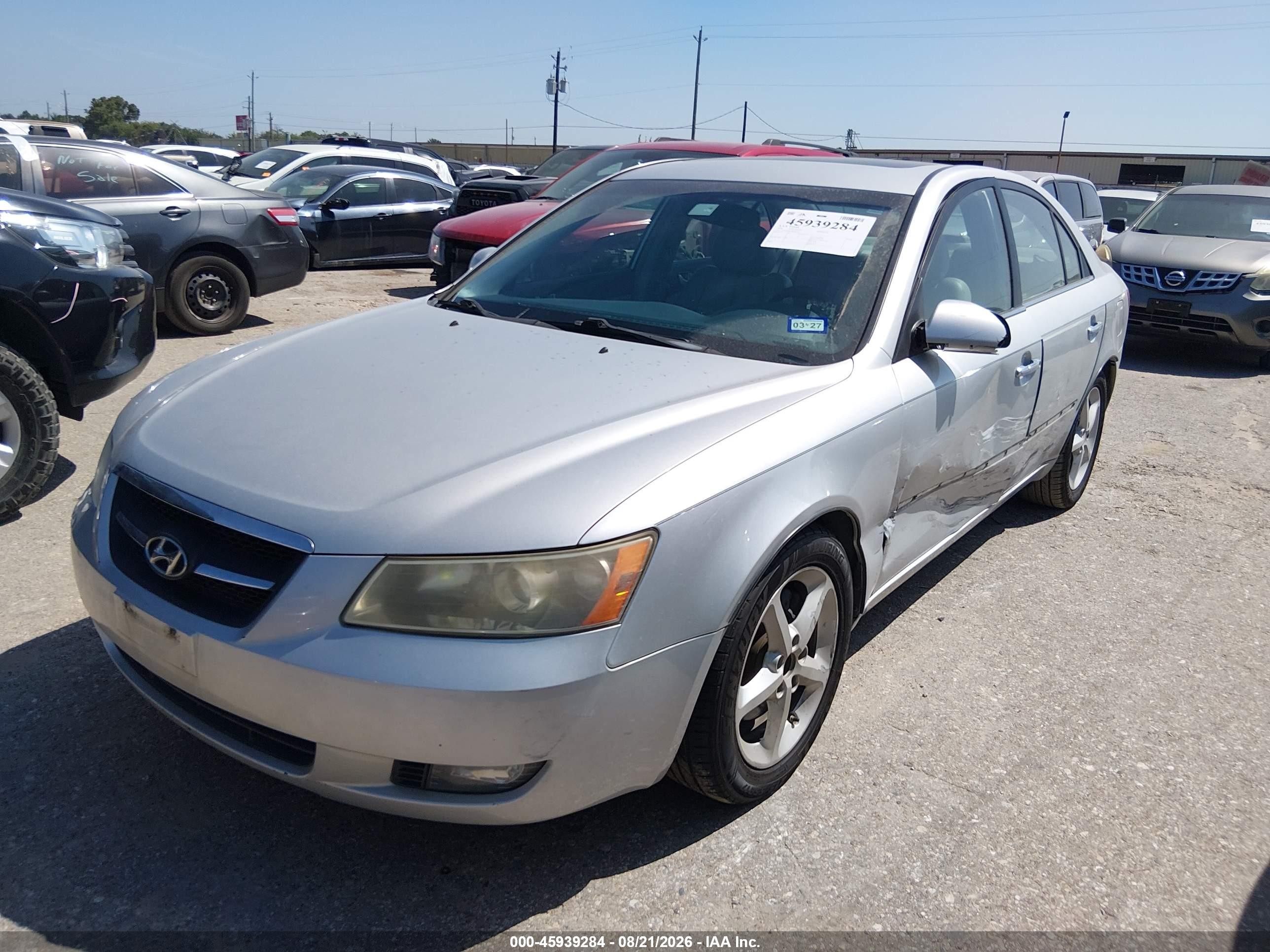 2008 Hyundai Sonata Limited V6/se V6 Silver vin: 5NPEU46F78H306544