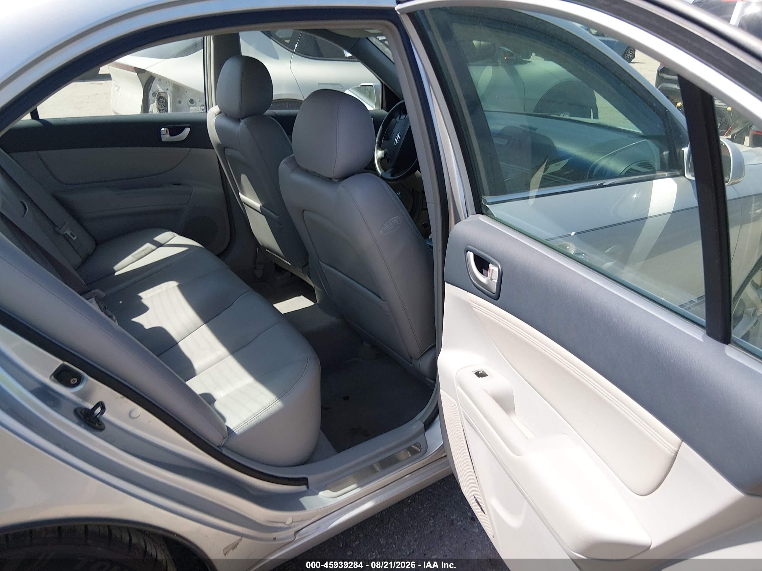 2008 Hyundai Sonata Limited V6/se V6 Silver vin: 5NPEU46F78H306544